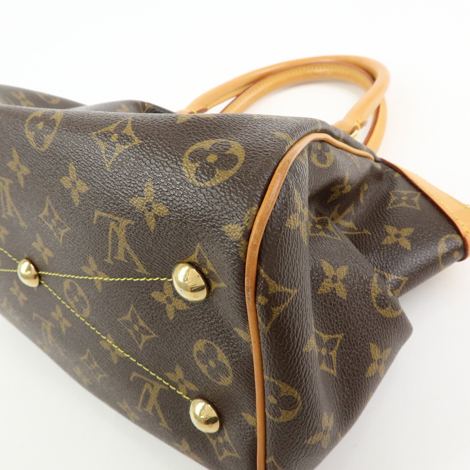 Louis Vuitton Monogram Tivoli PM Hand Bag Shoulder Bag Brown M40143