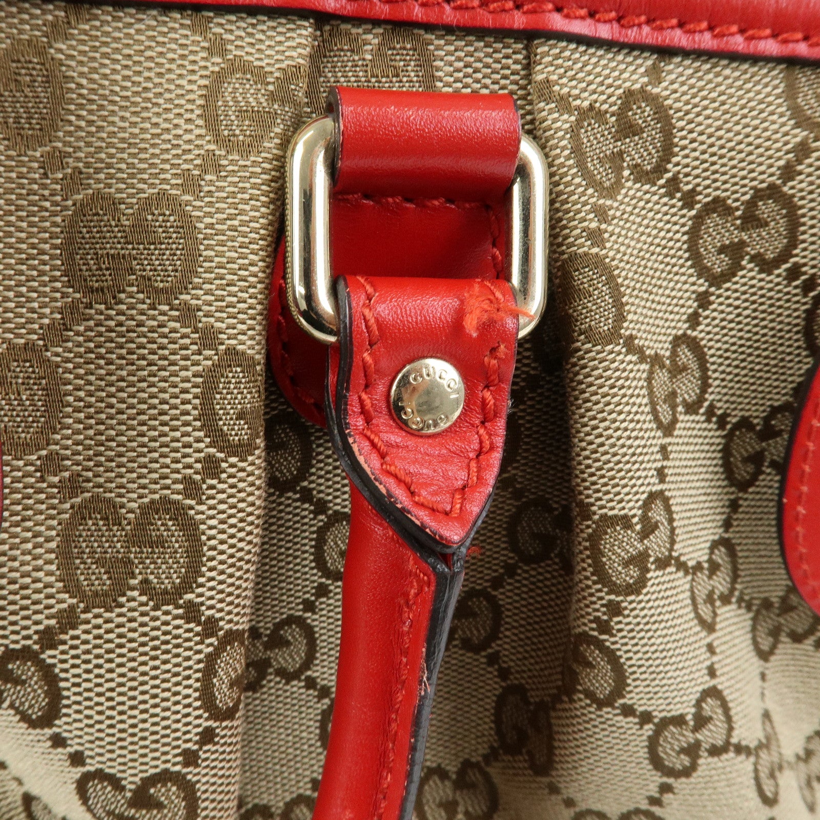 GUCCI Sukey Interlocking G GG Canvas Leather 2Way Bag 247902