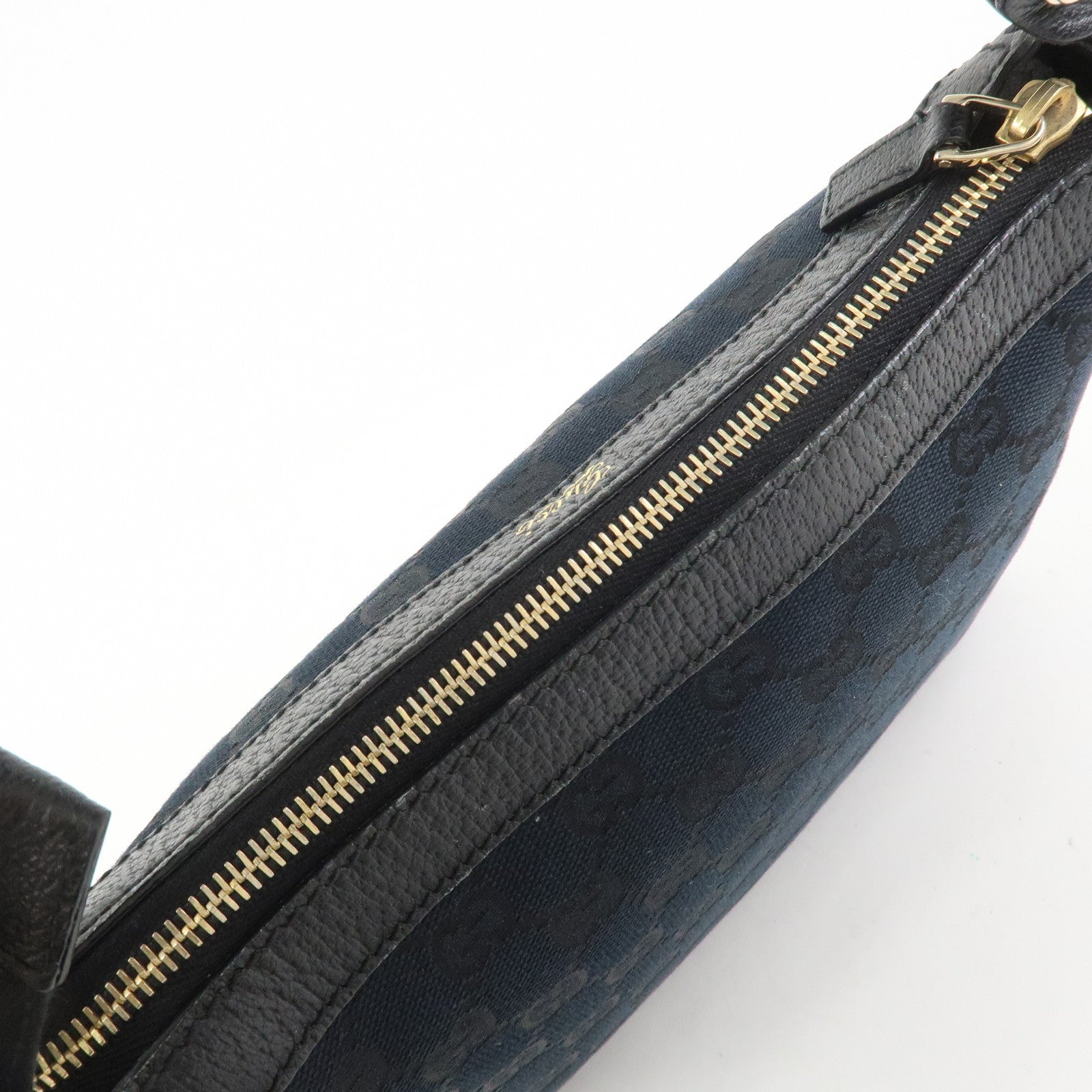 GUCCI GG Monogram Canvas Shoulder Bag Hand Bag Black 146244