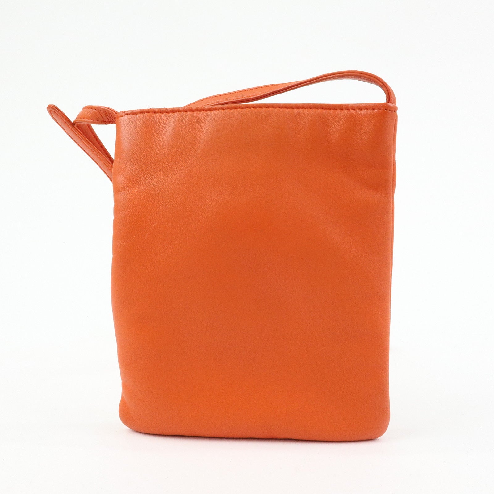 LOEWE Anagram Nappa Leather Mini Shoulder Crossbody Bag Orange