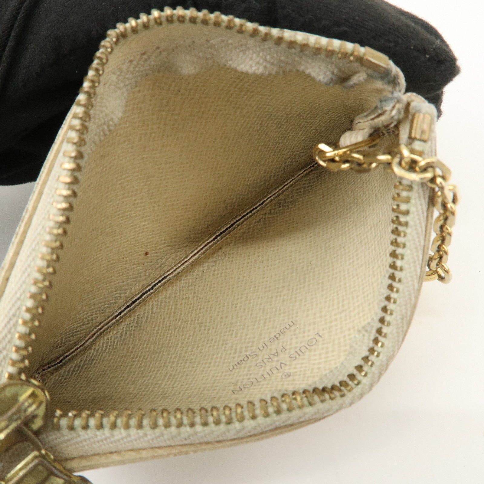 Louis Vuitton Damier Azur Pochette Cles Coin Case N62659