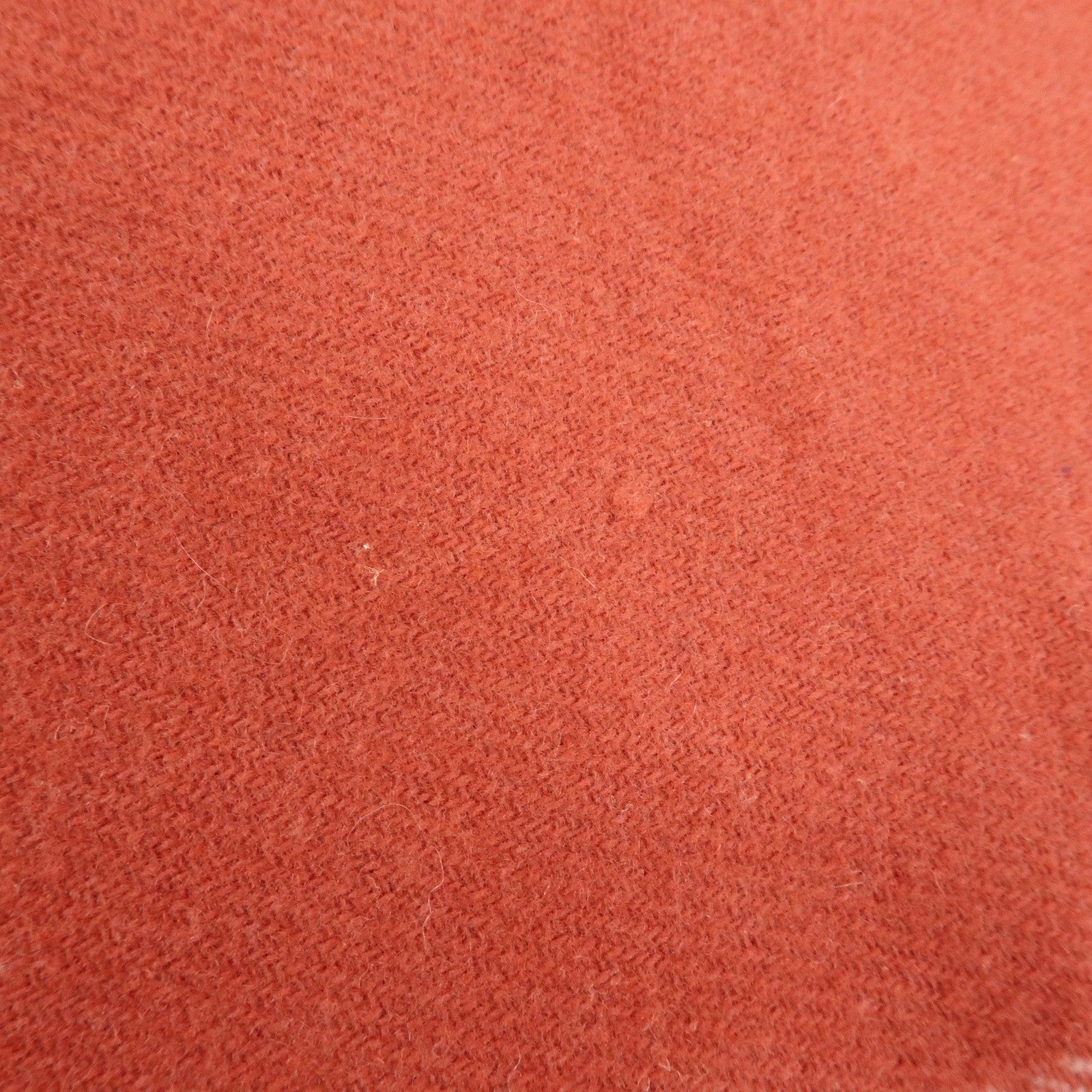 Christian Dior Logo Wool Cashmere Fringe Scarf Red