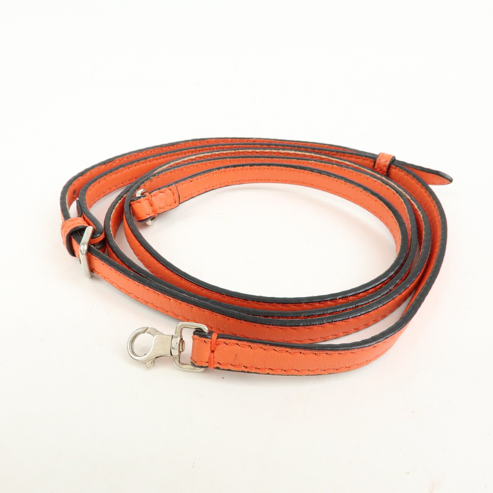 FENDI Micro Baguette 2Way Shoulder Bag Crossbody Bag Orange 8M0354