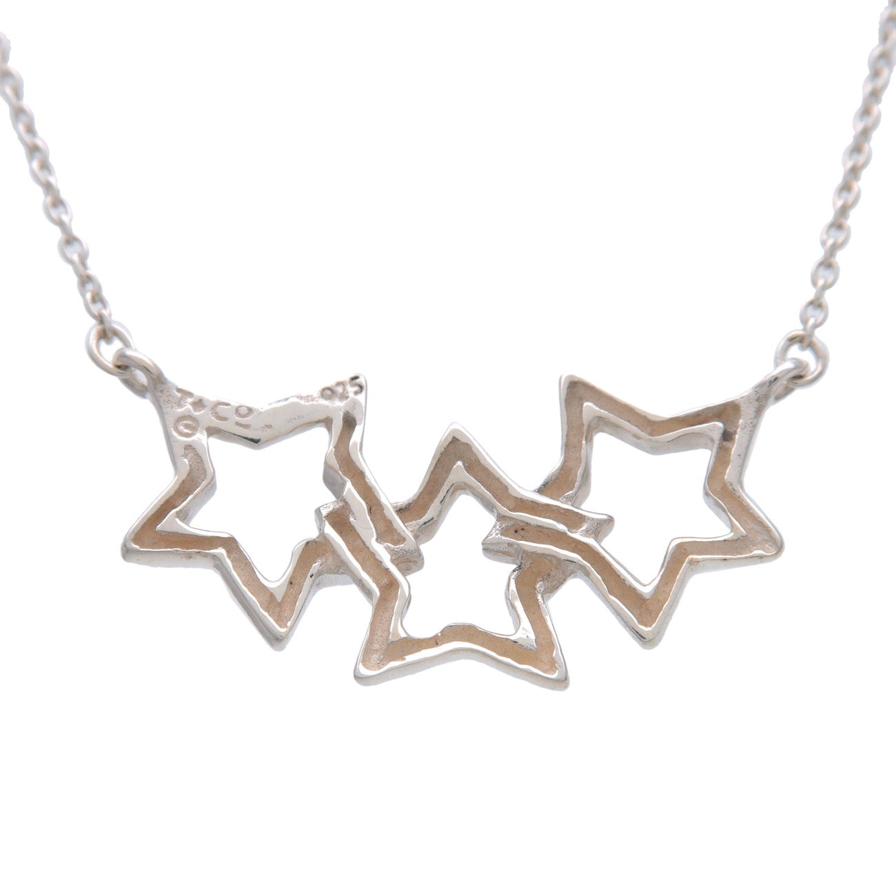 Tiffany & Co Triple Star Necklace SV925 Silver