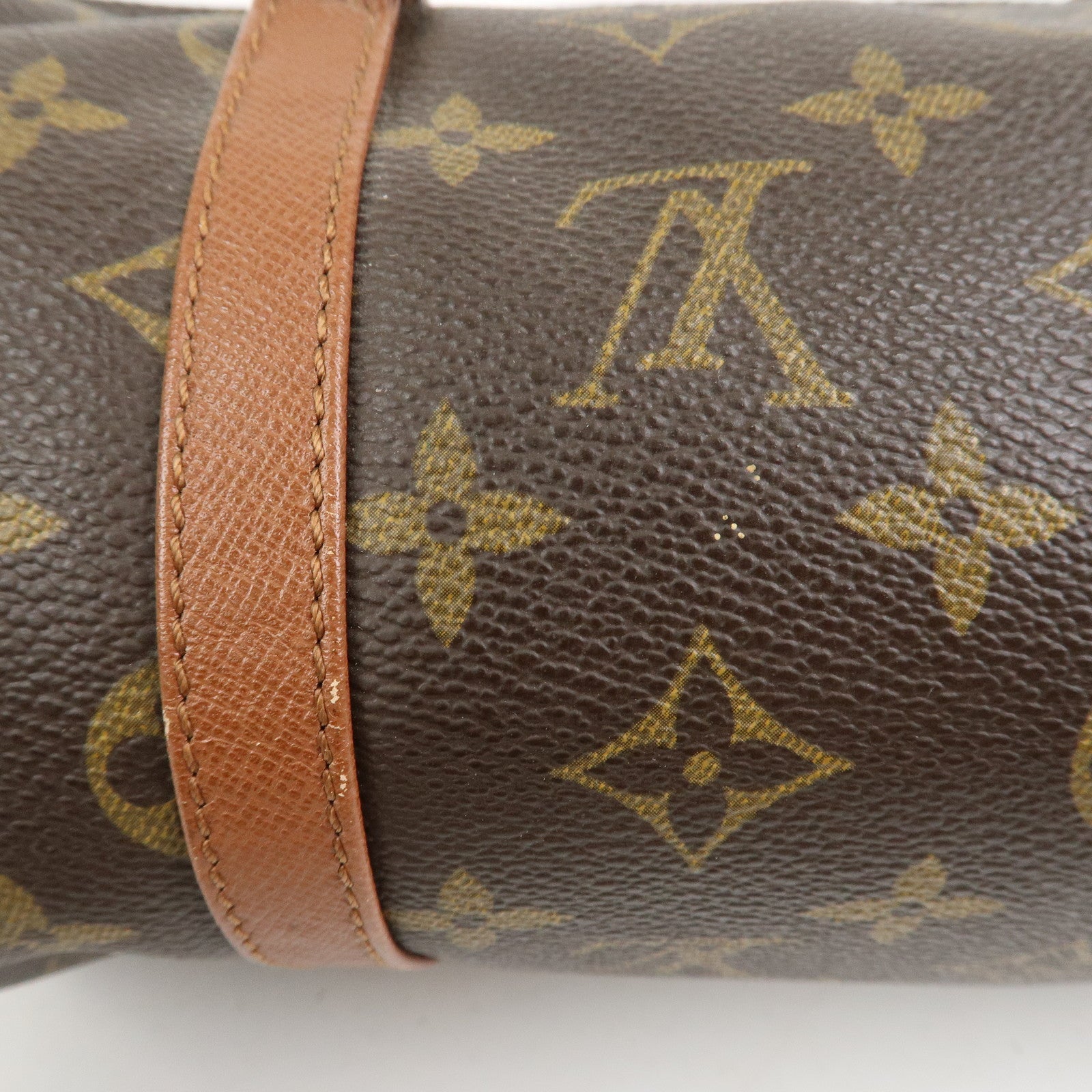 Louis Vuitton Monogram Papillon 30 Hand Bag Brown M51365