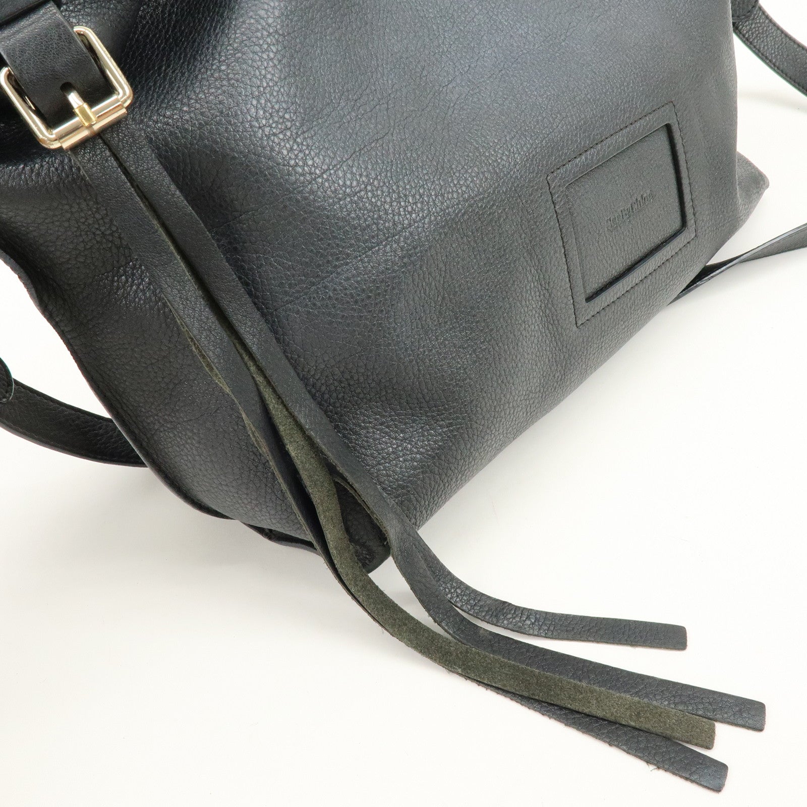 Chloe See By Chloe Leather 2Way Bag Shoulder Bag Hand Bag Black