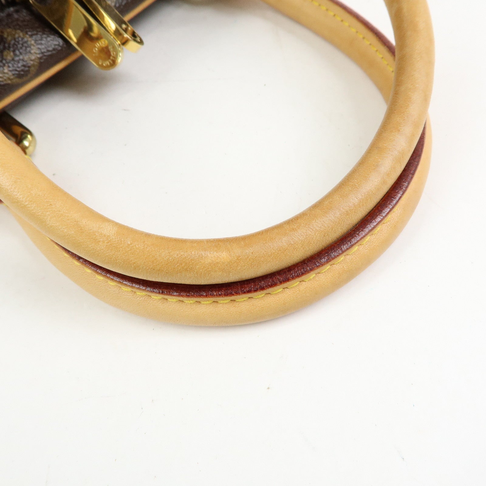 Louis Vuitton Monogram Manhattan PM Hand Bag Brown M40026