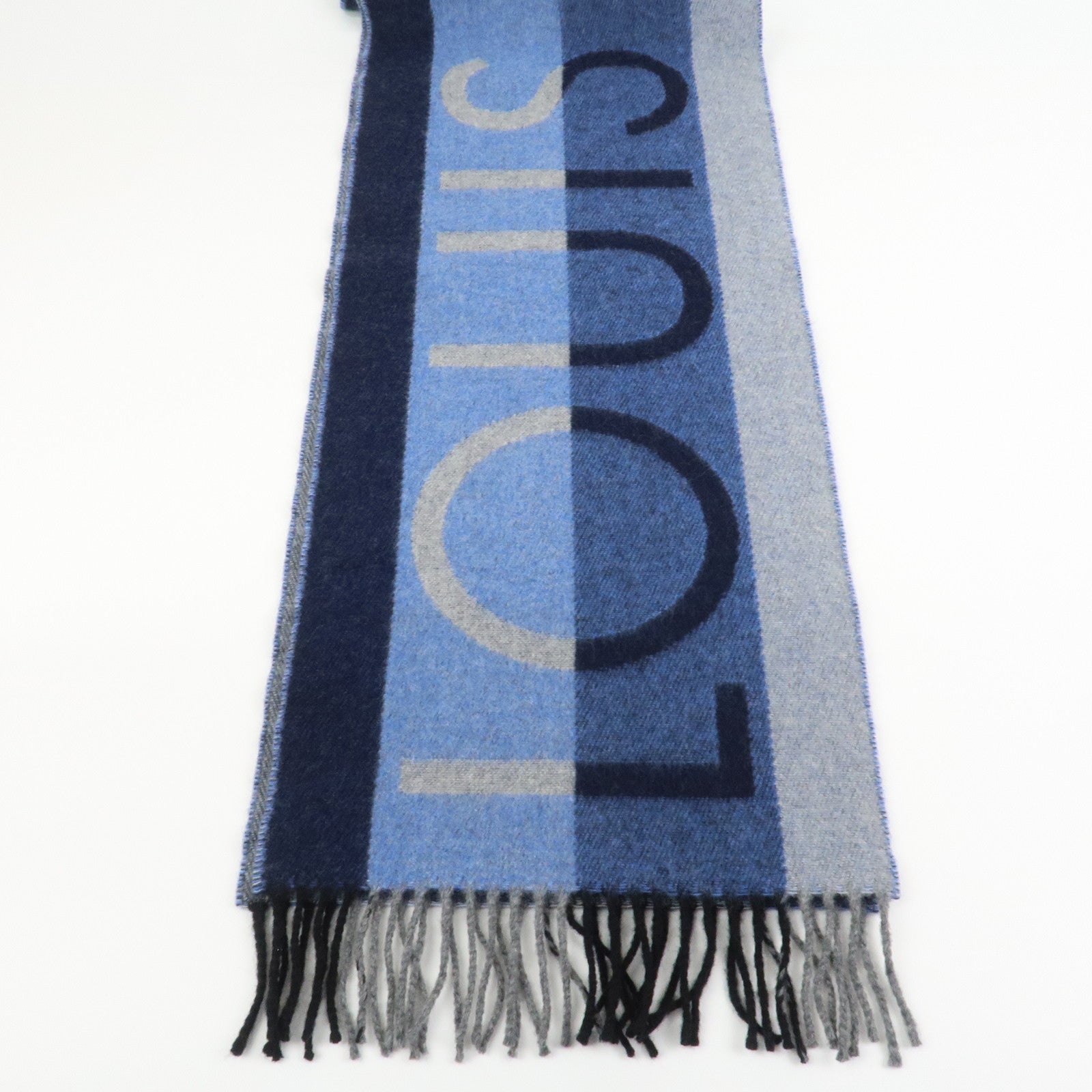 Louis Vuitton LV Horizon Wool Cashmere Scarf Blue M70921