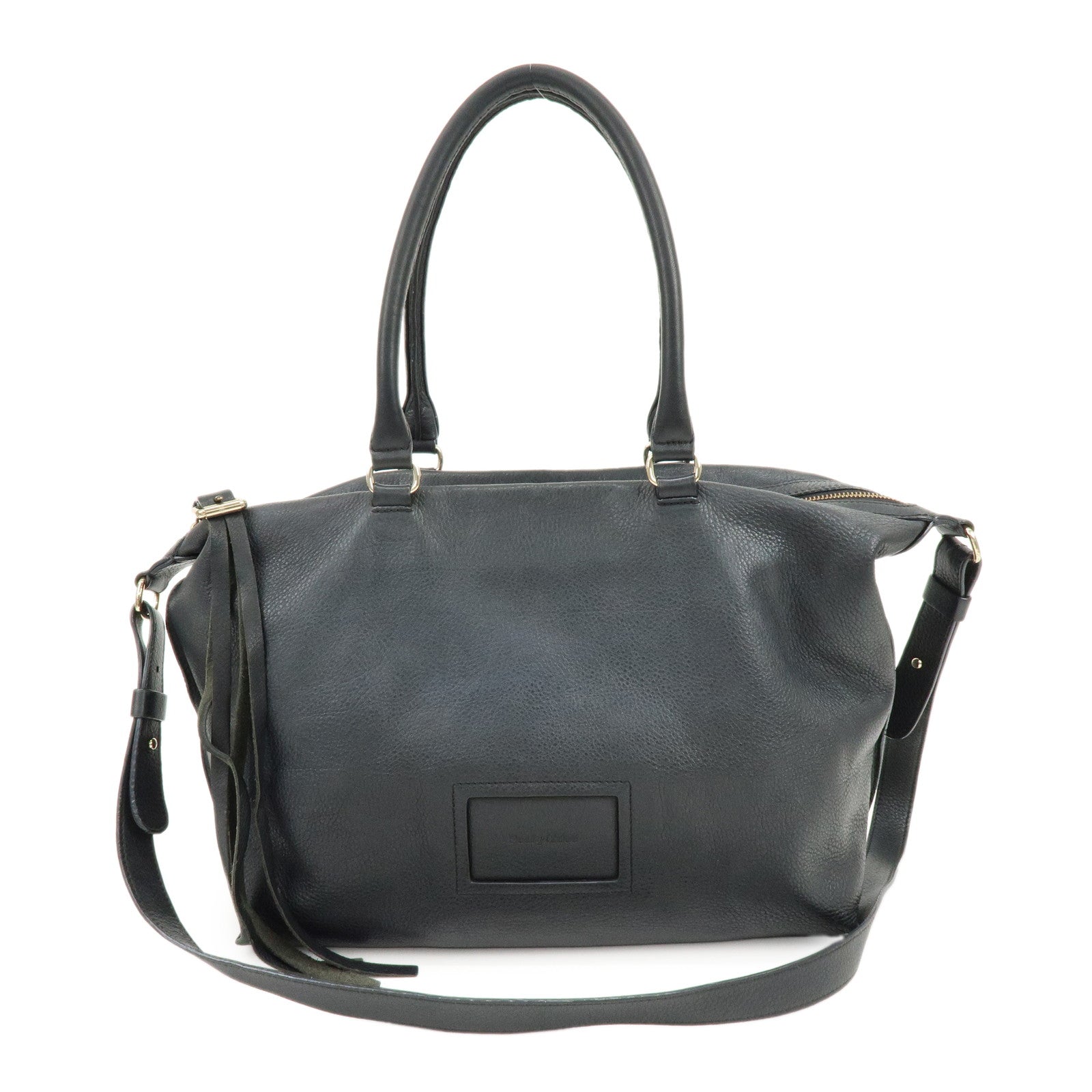 Chloe See By Chloe Leather 2Way Bag Shoulder Bag Hand Bag Black