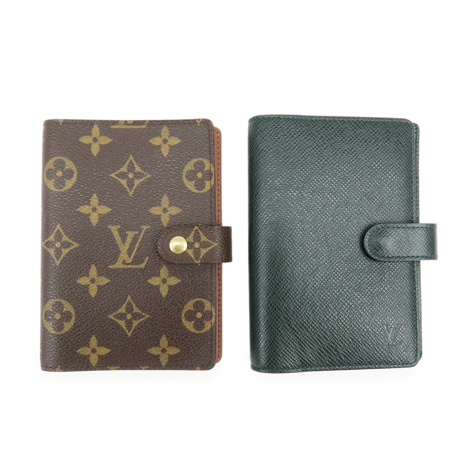 Louis Vuitton Monogram Taiga Set of Agenda PM Covers R20005 R20406
