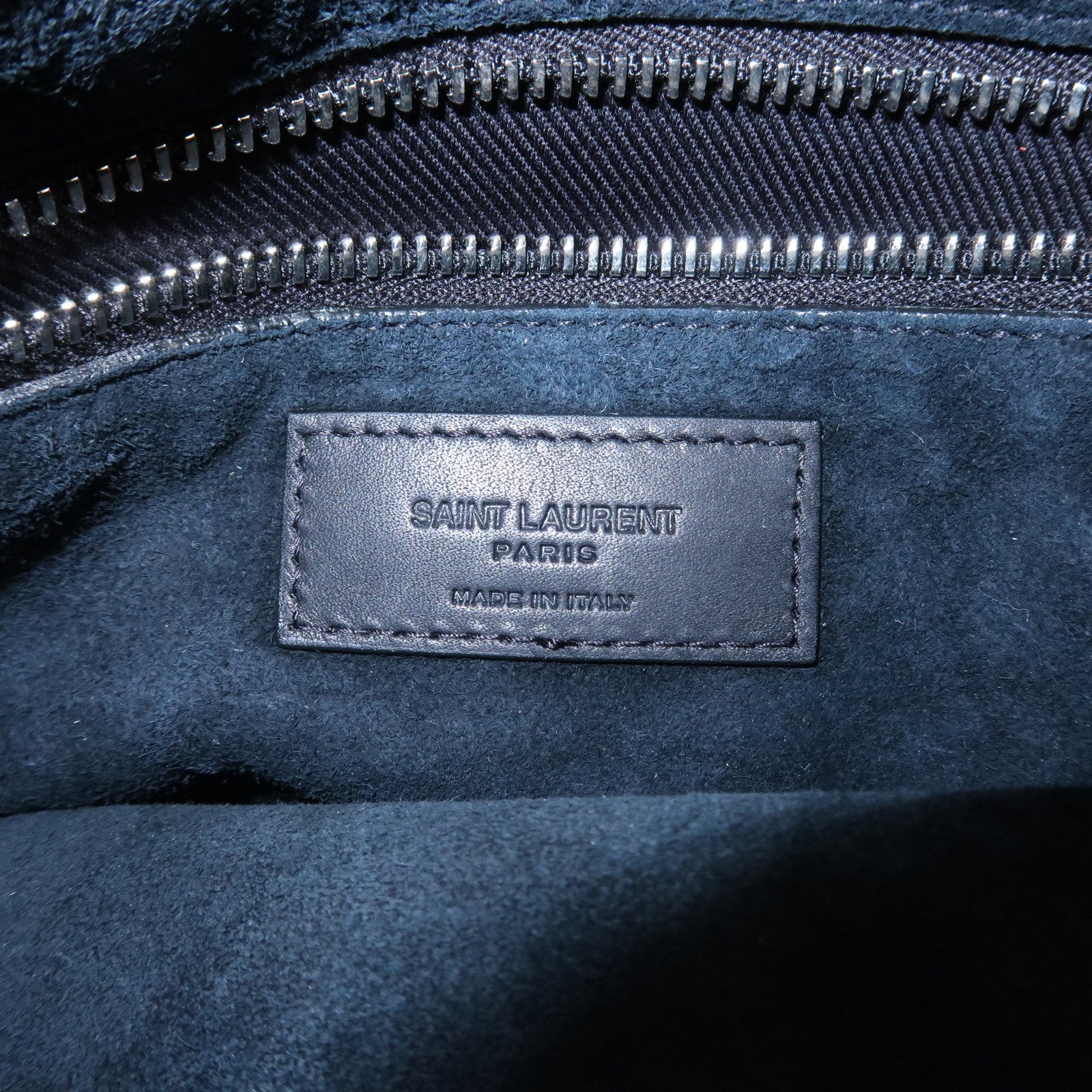 SAINT LAURENT PARIS Leather Backpack Black 710272