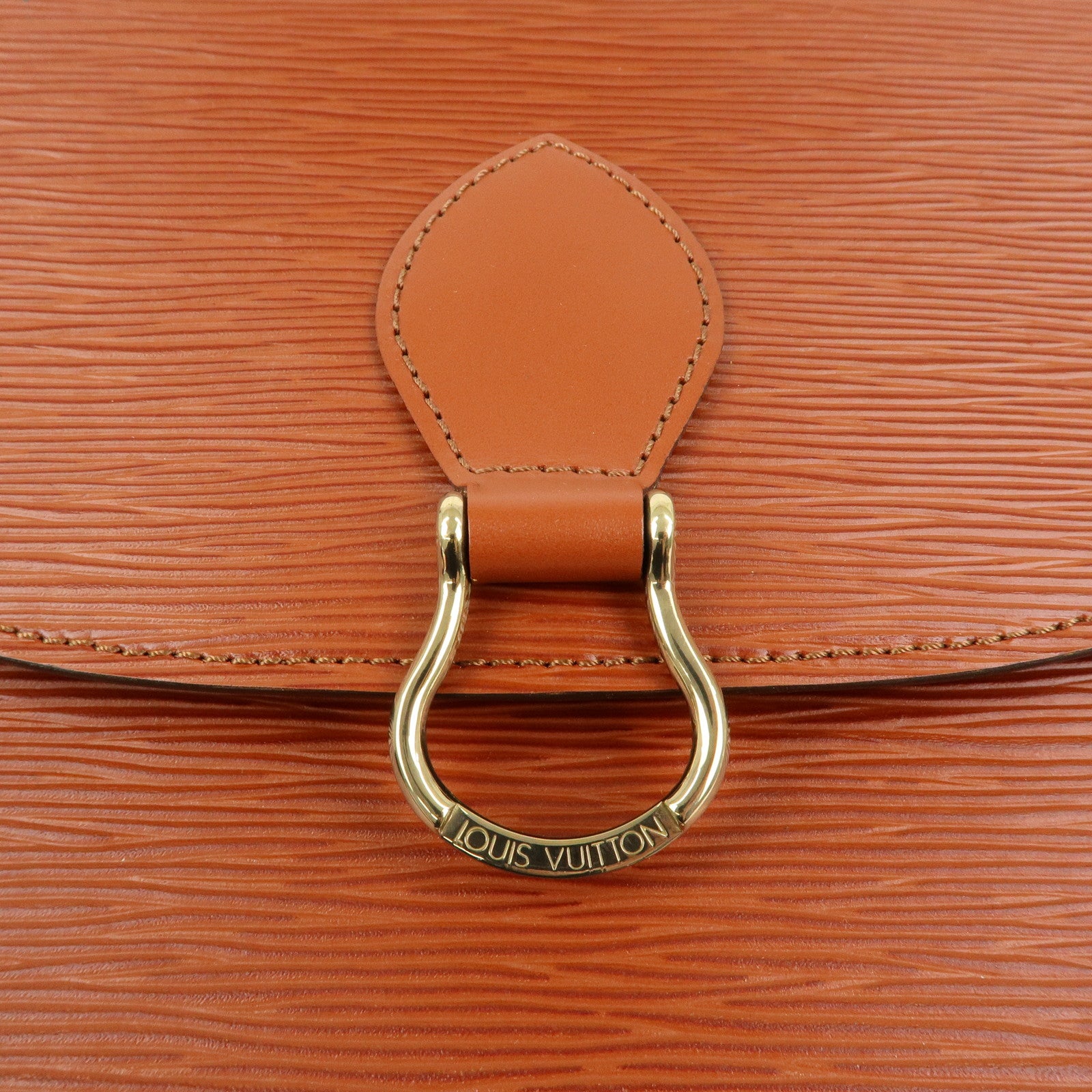 Louis Vuitton Epi Saint Cloud Shoulder Bag Kenya Brown M52193