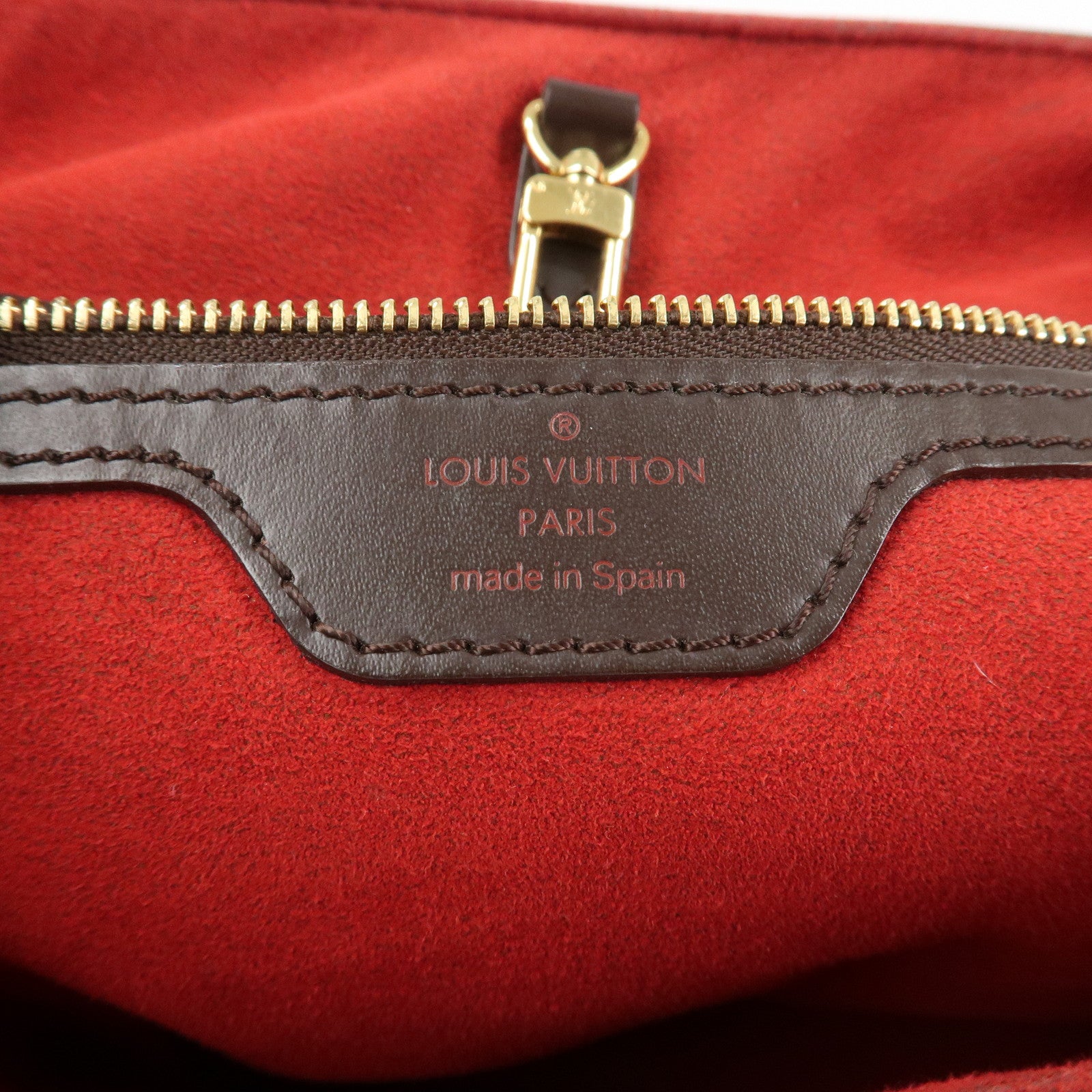 Louis Vuitton Damier Ebene Hampstead PM Hand Bag Tote Bag N51205