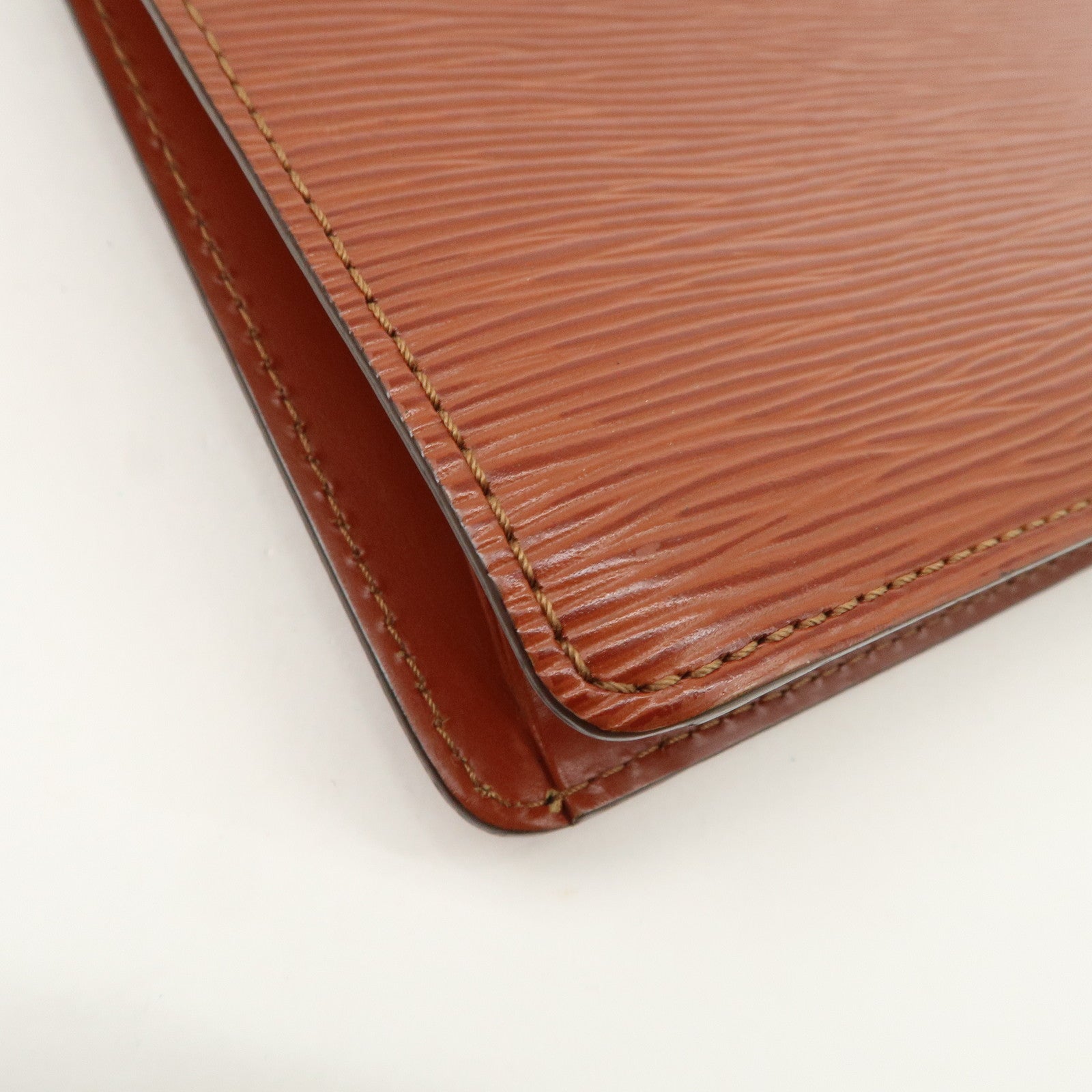 Louis Vuitton Epi Sellier Dragonne Clutch Bag Kenya Brown M52618