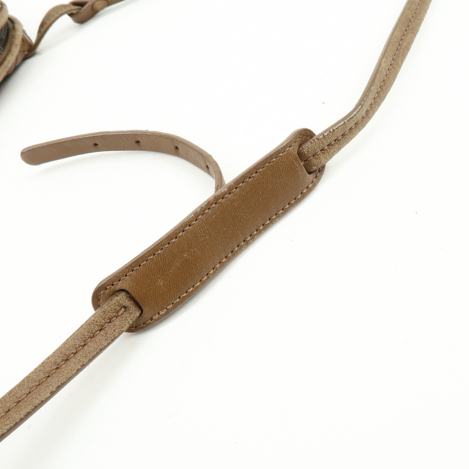 BOTTEGA VENETA Intrecciato Leather Shoulder Bag Brown 39270