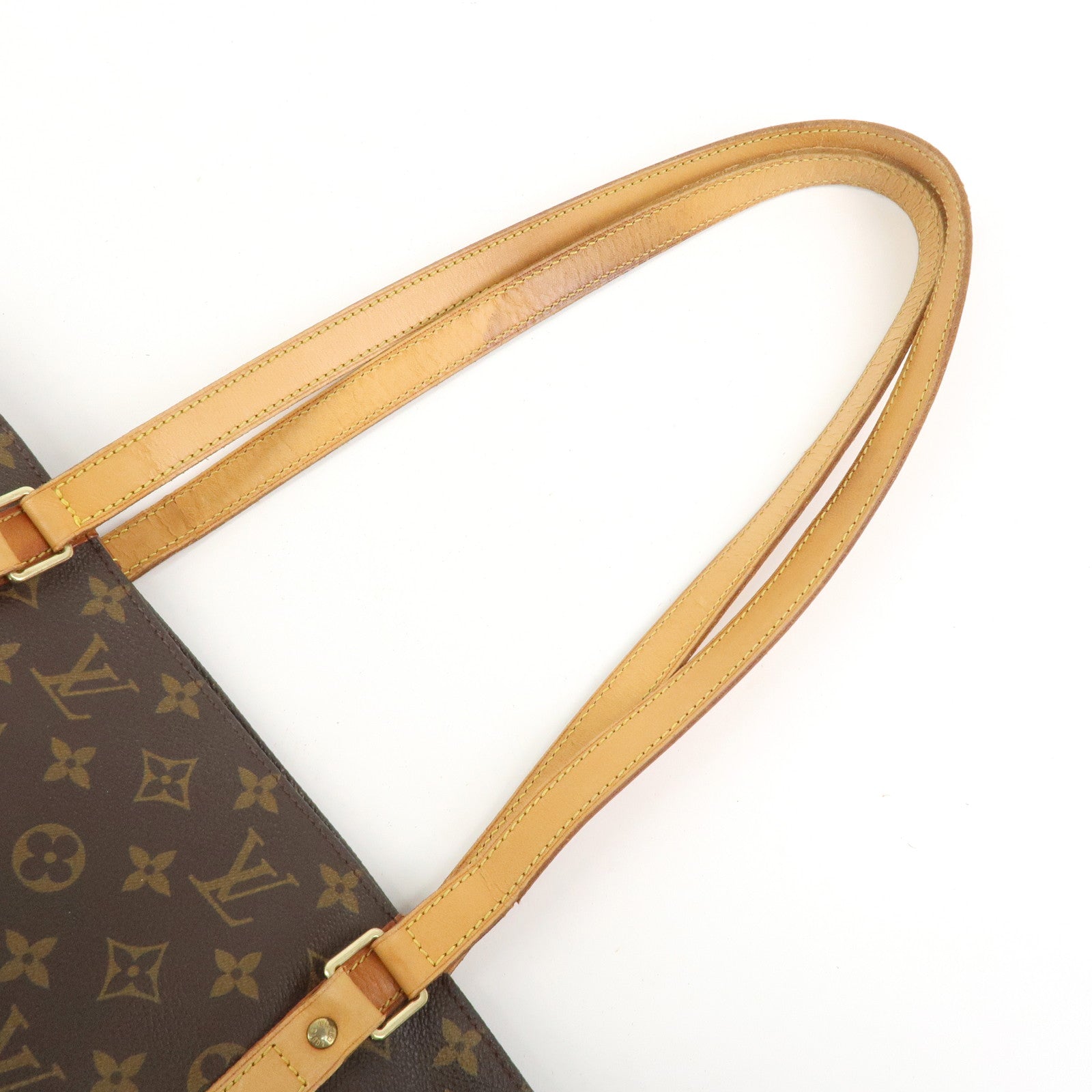 Louis Vuitton Monogram Sac Shopping Shoulder Bag Brown M51108