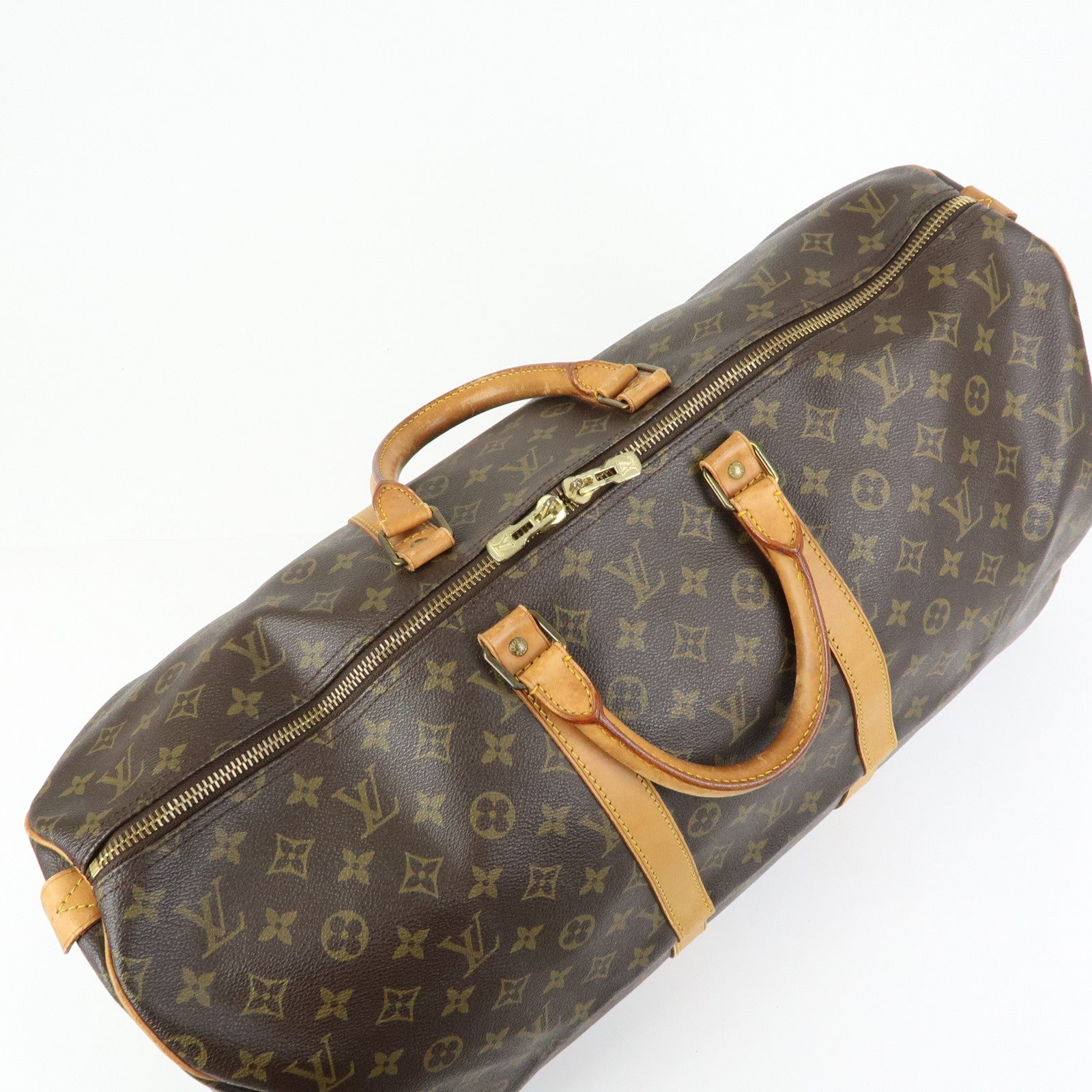 Louis Vuitton Monogram Keep All 55 Boston Bag Brown M41424