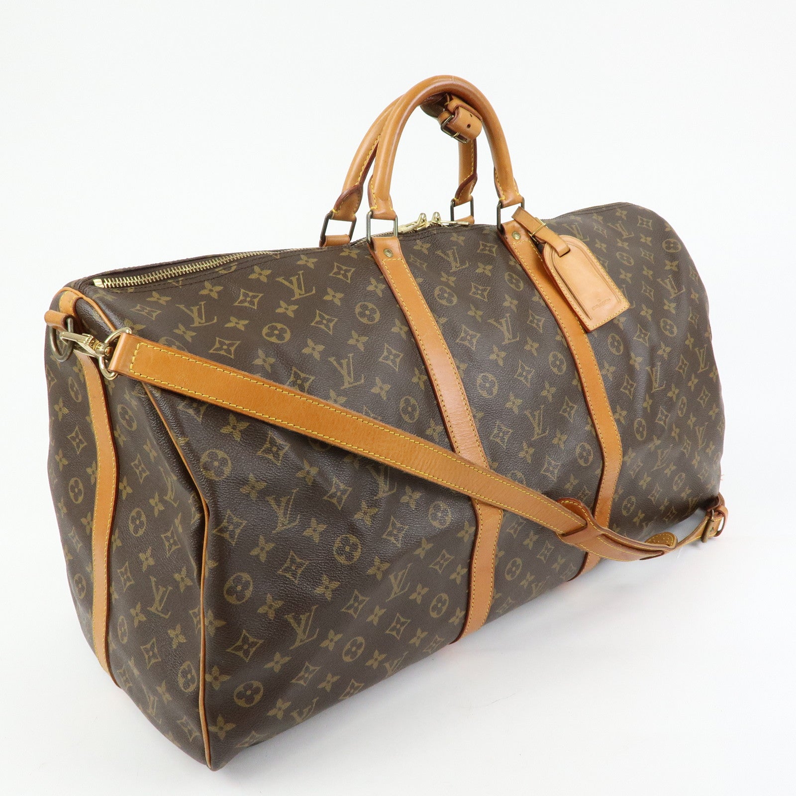 Louis Vuitton Monogram Keep All Bandouliere 60 Boston Bag M41412