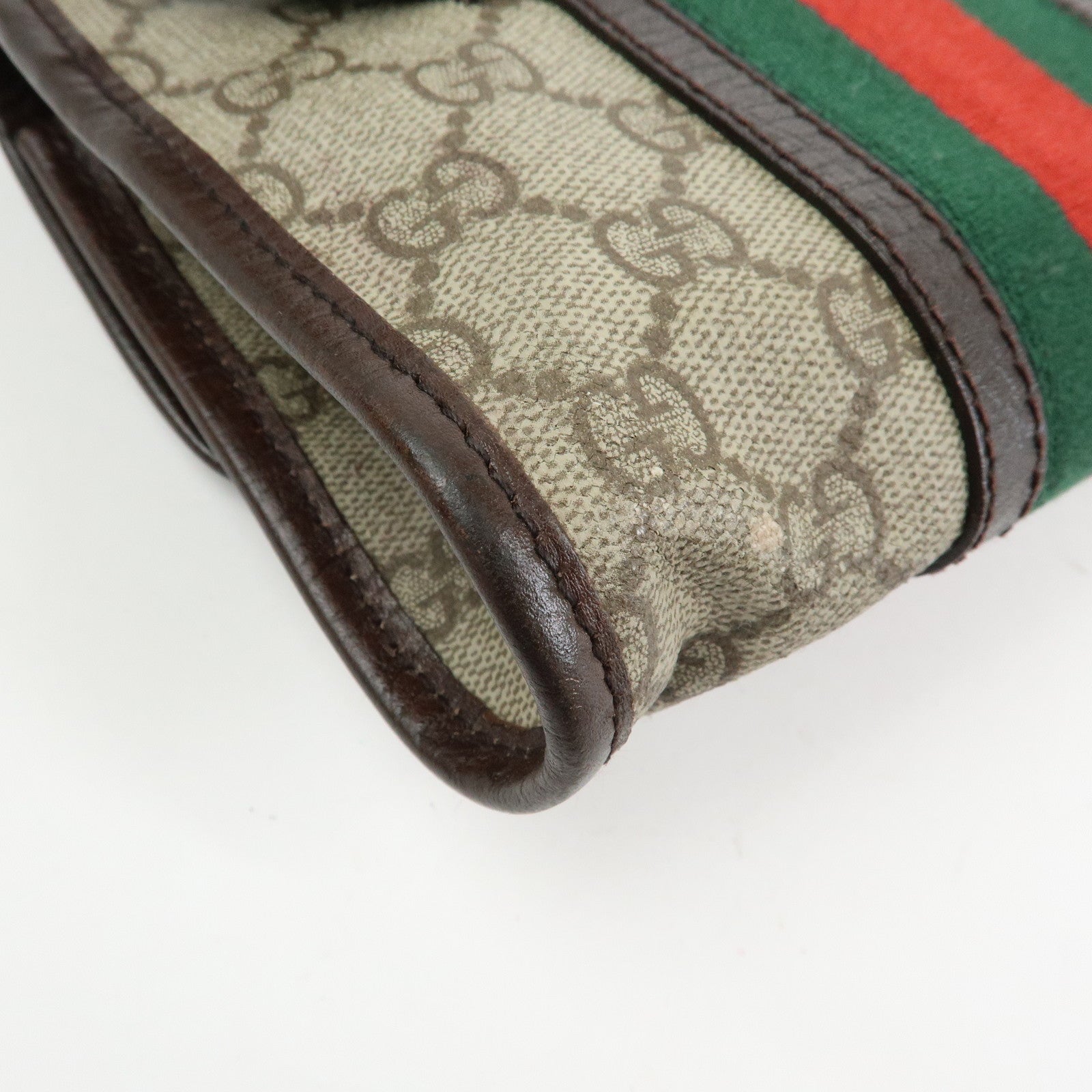 GUCCI Sherry GG Supreme Leather Waist Pouch Body Bag Beige 152597