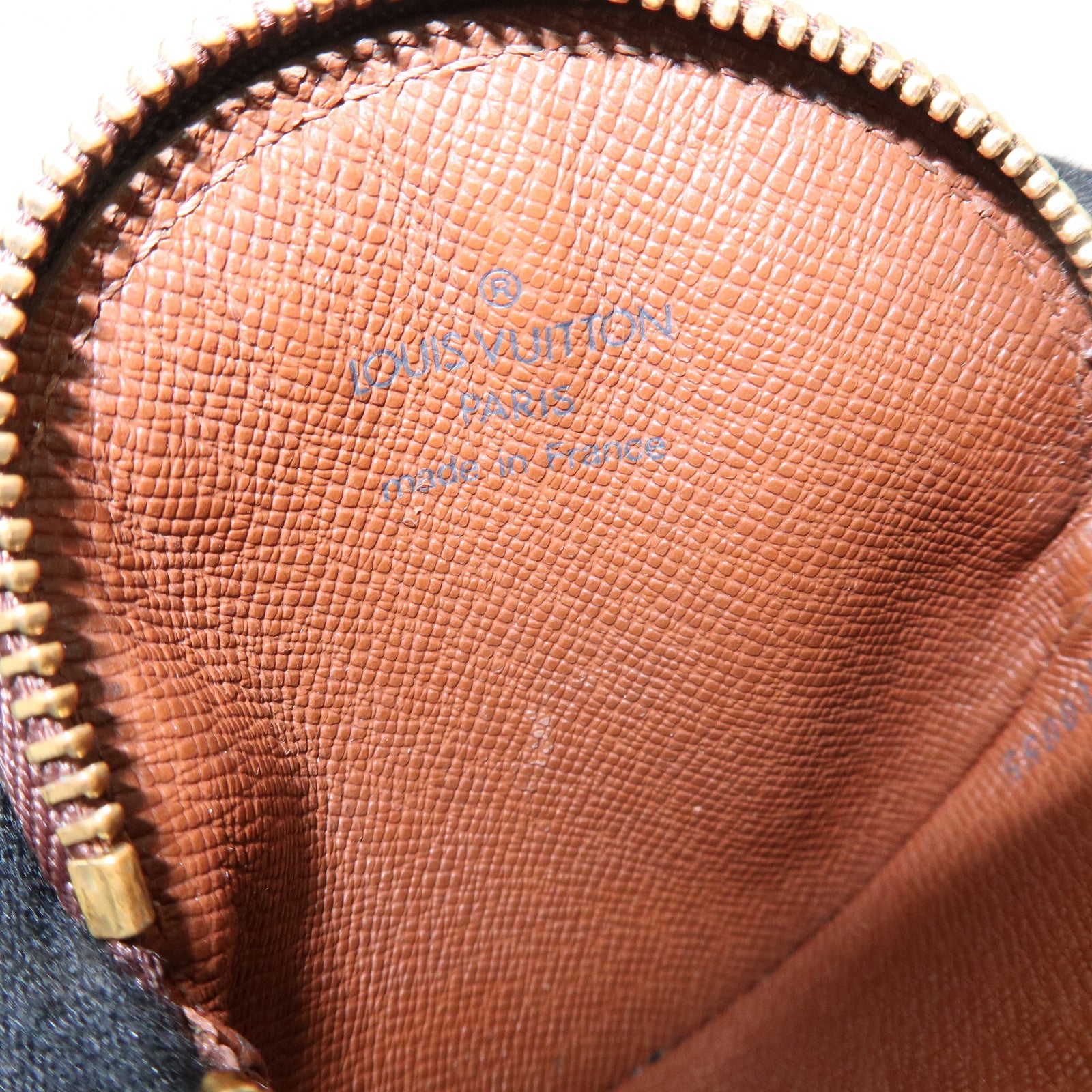 Louis Vuitton Monogram Porte Monnaie Rond Coin Case Brown M61926