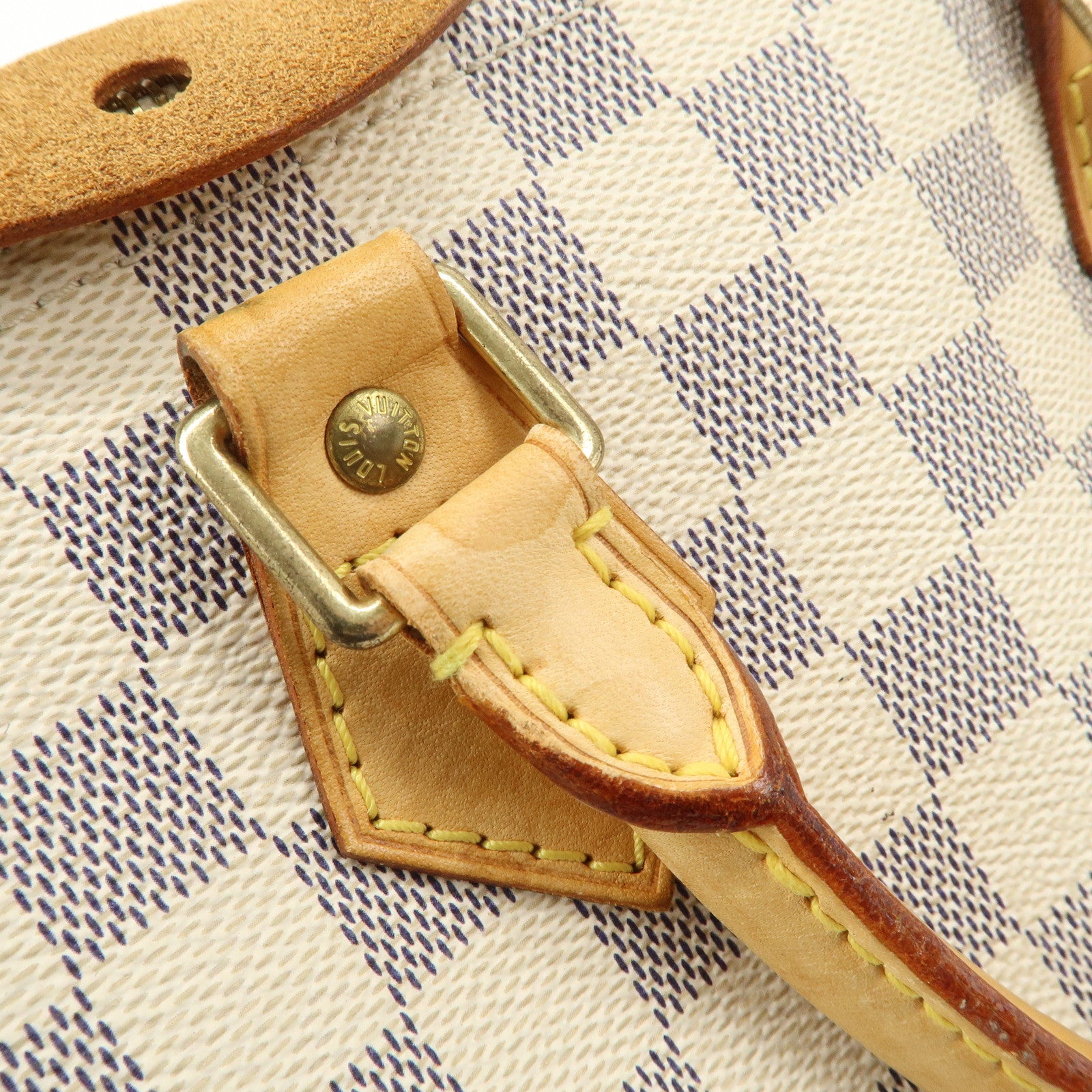 Louis Vuitton Damier Azur Speedy 25 Boston Bag Hand Bag N41534 Used