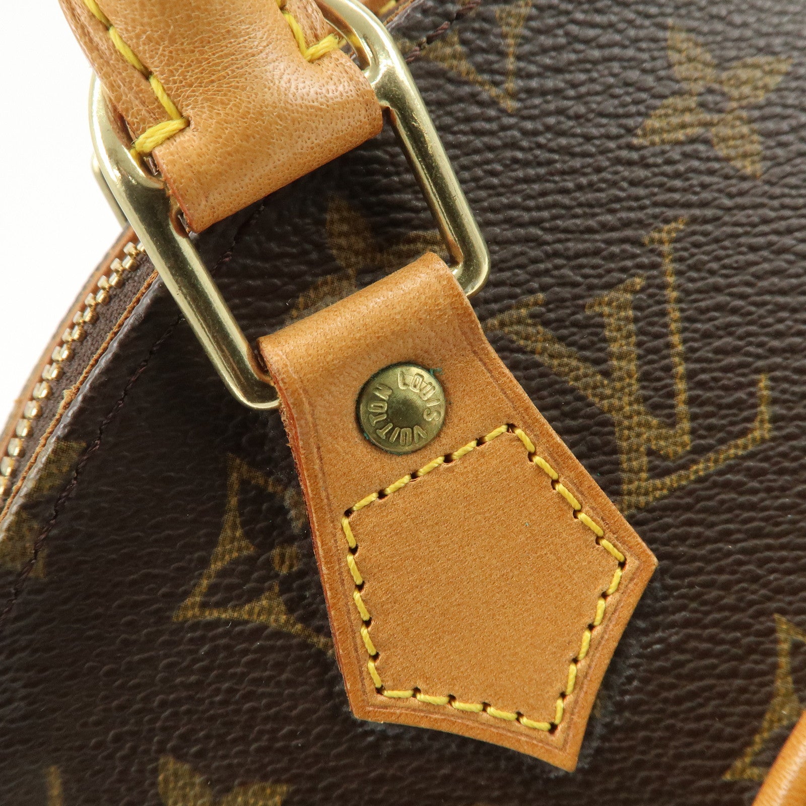 Louis Vuitton Monogram Ellipse PM Hand Bag Brown Gold HDW M51127