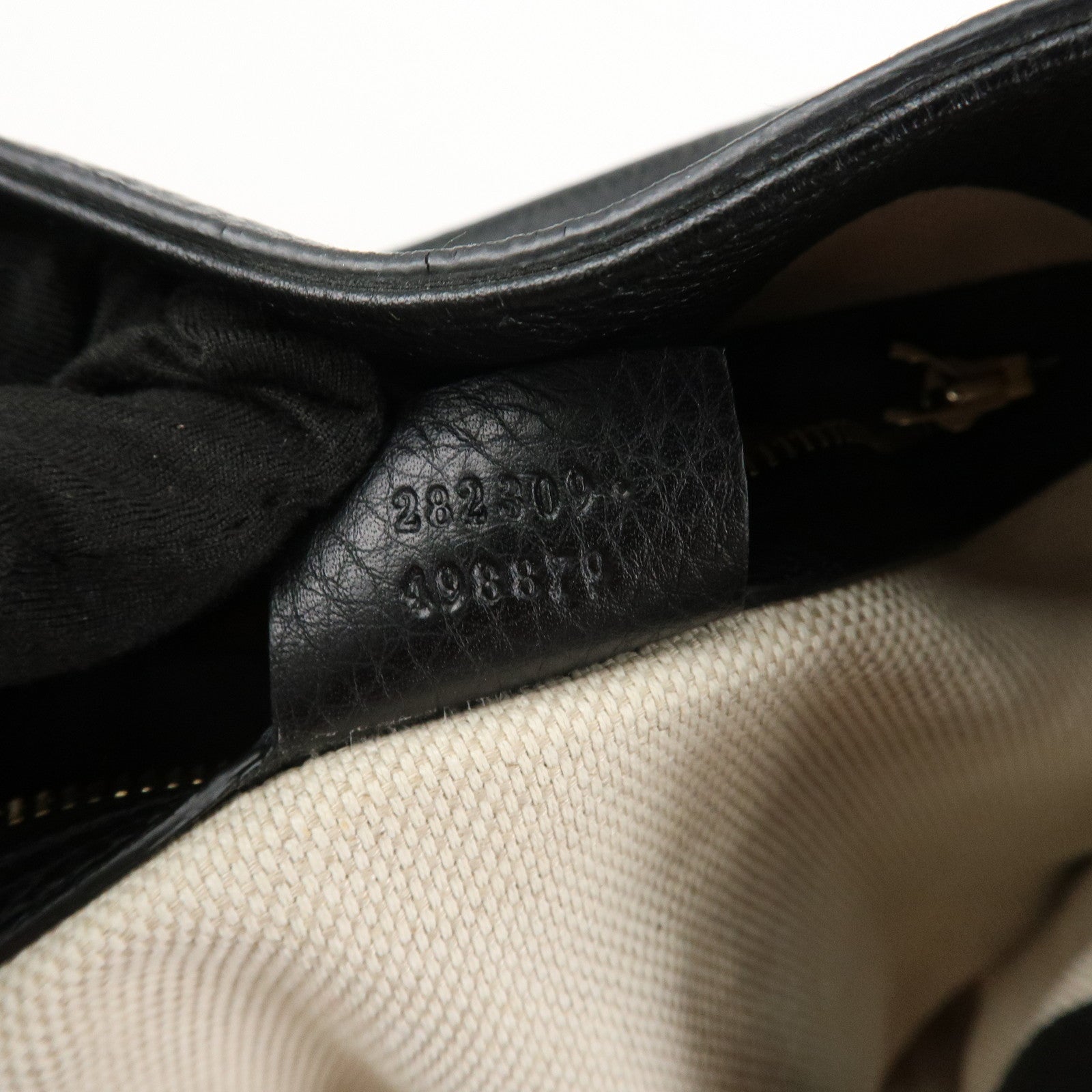 GUCCI SOHO Cellarius Leather Tote Bag Shoulder Bag Black 282309 Used