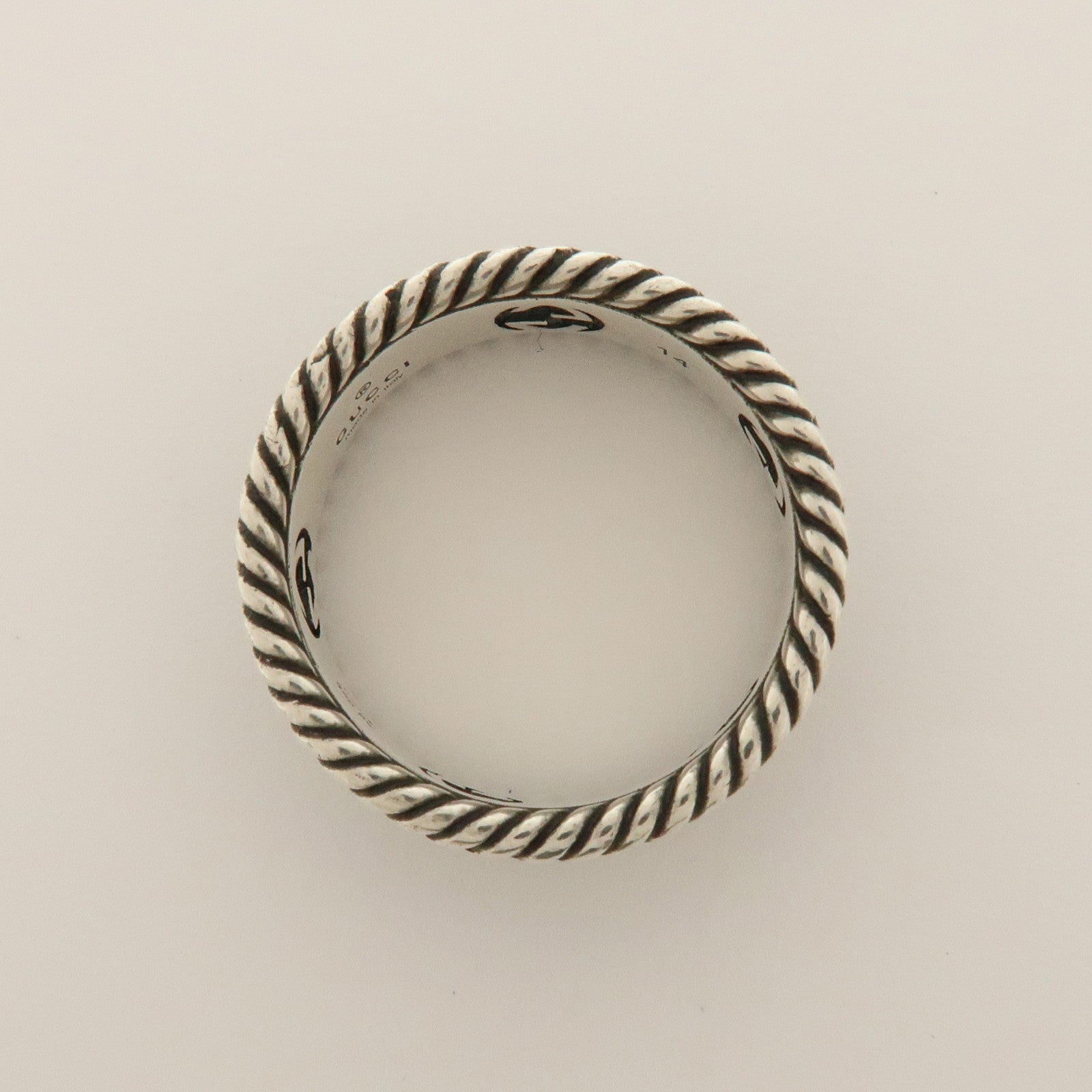 GUCCI Interlocking G Ring SV925 Silver #14 US6.25 EU53 HK14