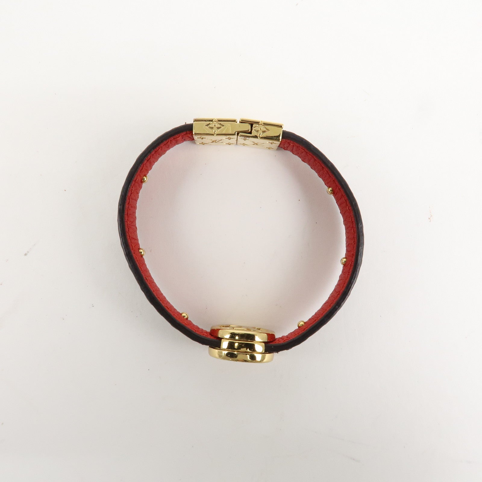 Louis Vuitton Monogram LV Circle Reversible Bracelet M6268E Used