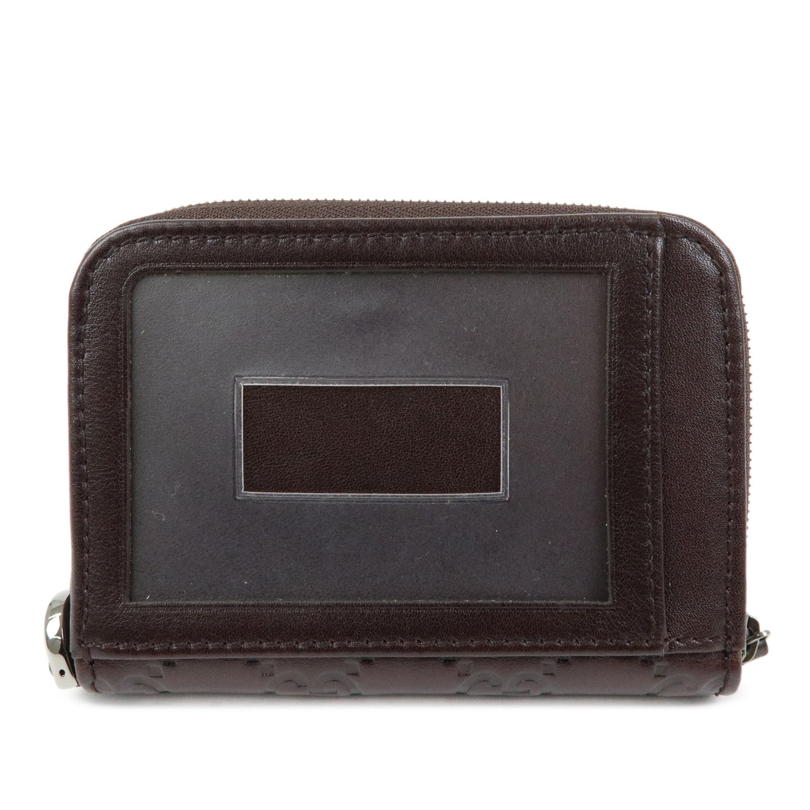 GUCCI Guccissima Leather Compact Wallet Dark Brown 162850