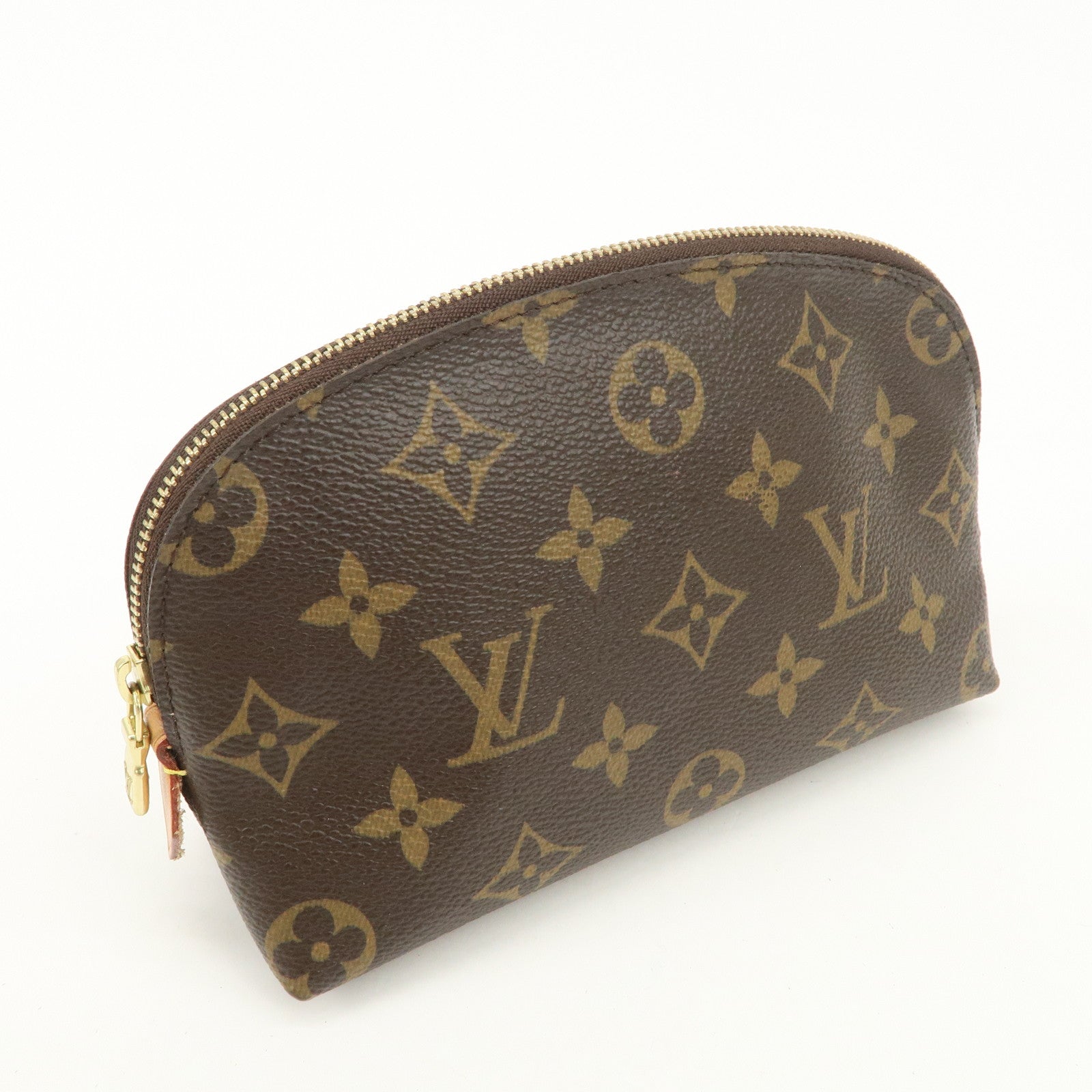 Louis Vuitton Monogram Pochette Cosmetic Pouch Brown M47515