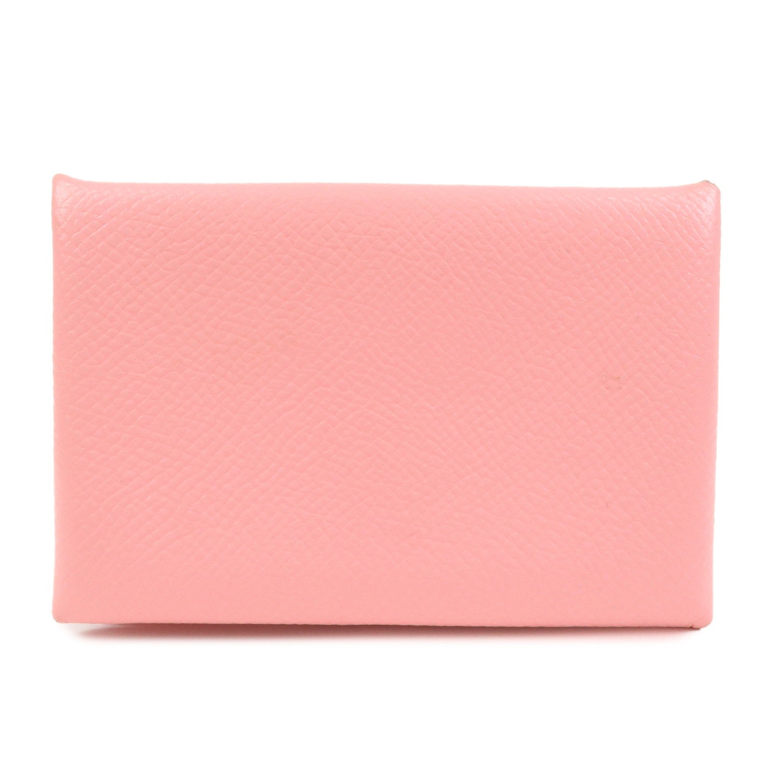 HERMES Veau Epsom Leather B Stamped CALVI Card Case Card Holder