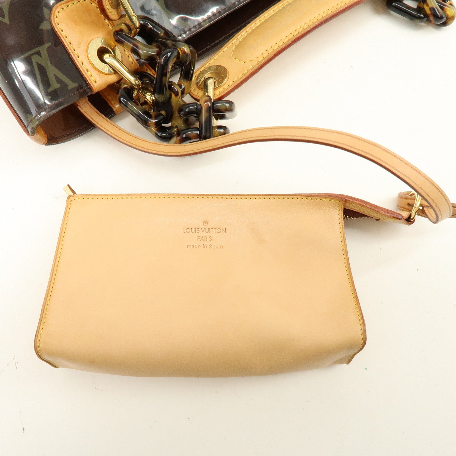 Louis Vuitton Monogram Cabas Ambre PM Tote Bag Clear Brown M92502