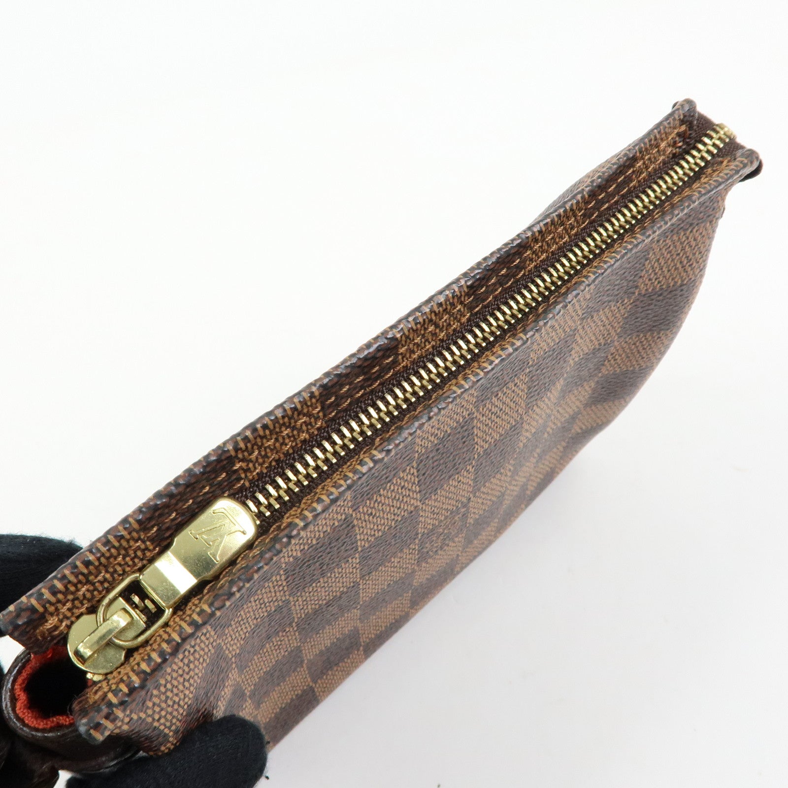 Louis Vuitton Damier Trousse Makeup Accessory Pouch Brown N51982