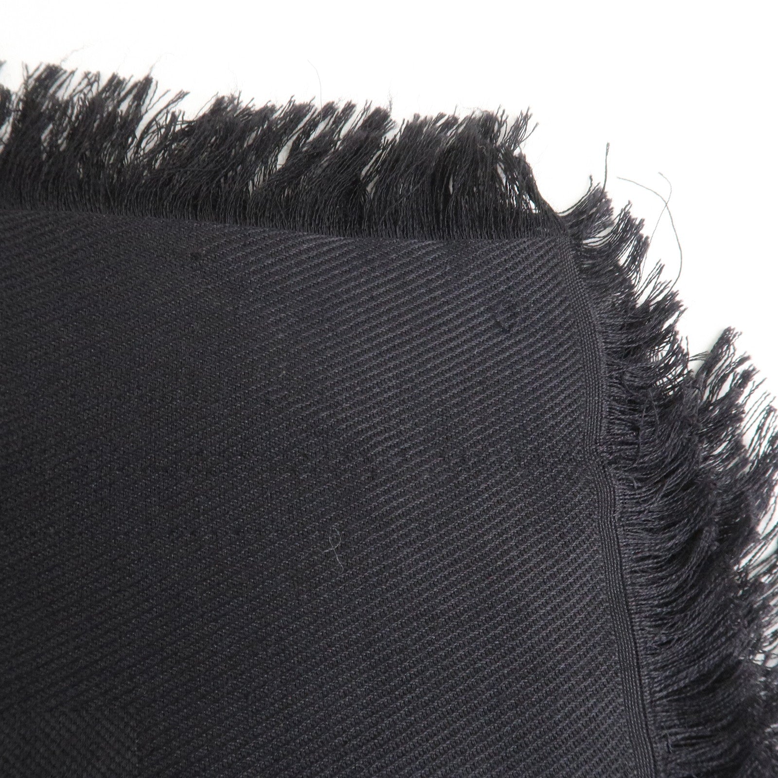 Louis Vuitton Monogram Silk Wool Shawl Anthracite Black M74752