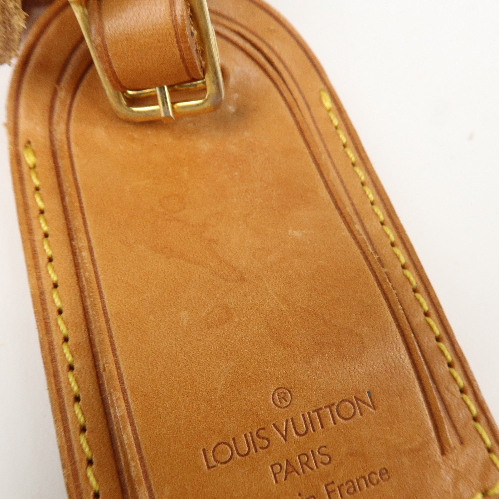 Louis Vuitton Set of 10Nume Leather Name Tag & Poignet Natural Used
