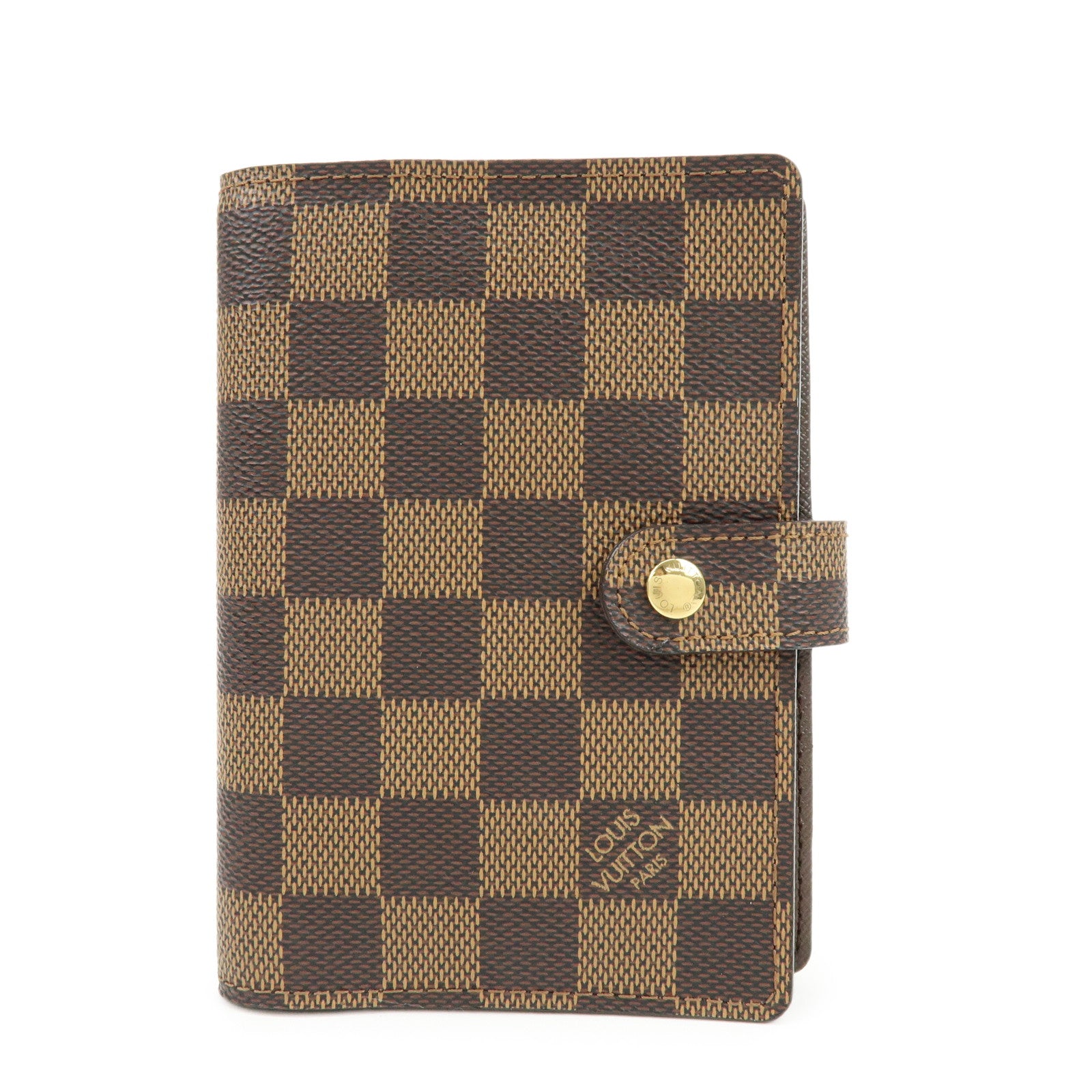 Louis Vuitton Damier Ebene Agenda PM Planner Cover Brown R20700