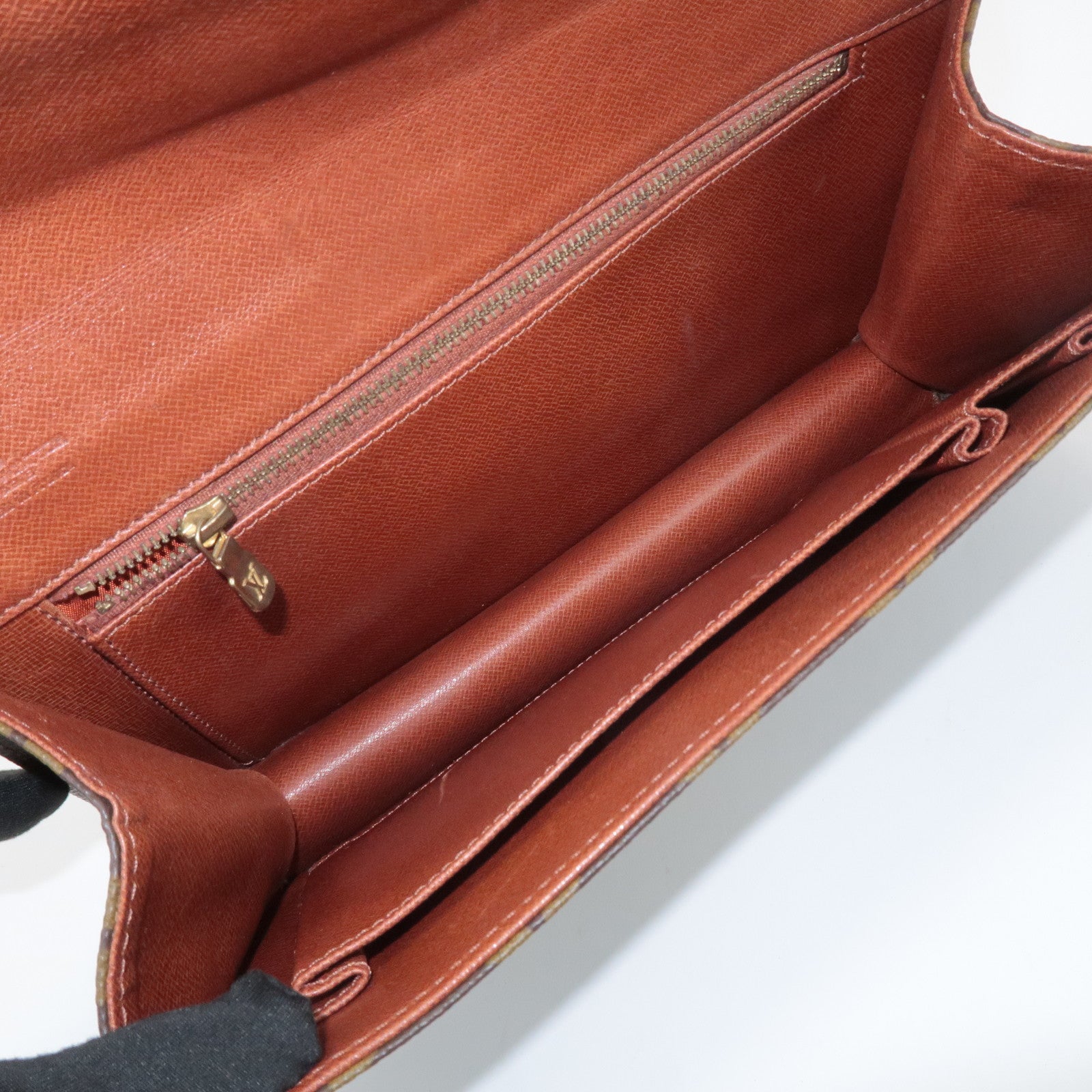 Louis Vuitton Monogram Leather Pochette Damme PM Clutch Bag M51812