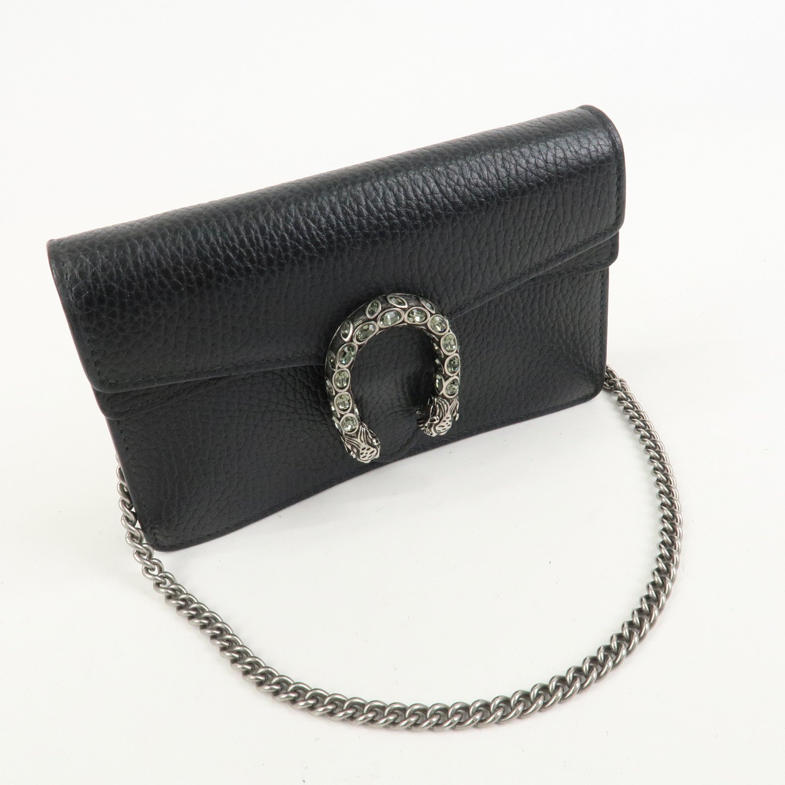 GUCCI Dionysus Super Mini Bag Leather Chain Shoulder Bag 476432