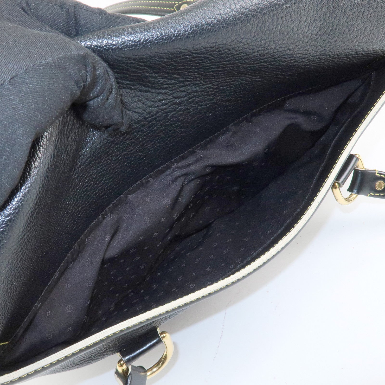 Louis Vuitton Suhali Rhapsody Leather Shoulder Bag Black M95847 Used