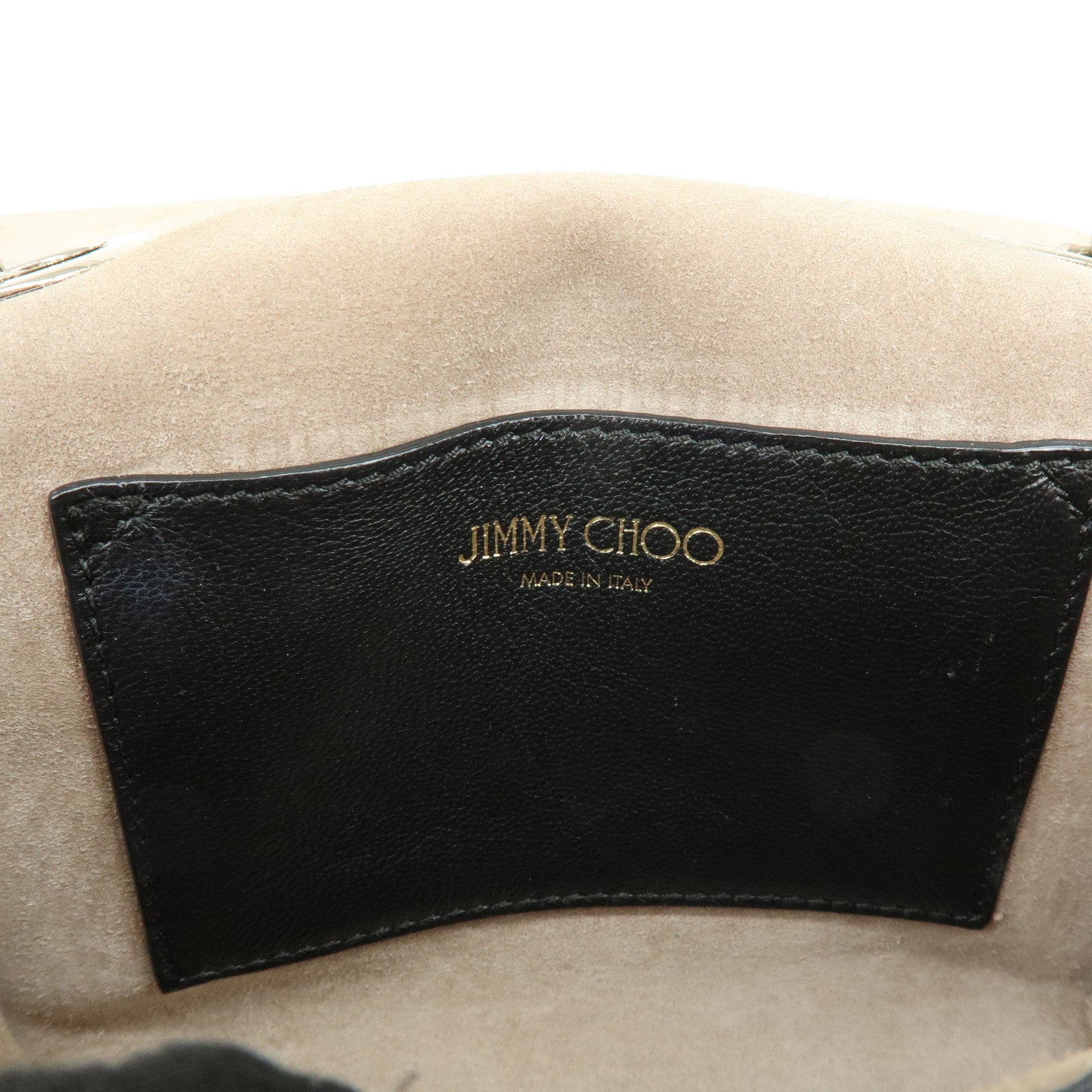 JIMMY CHOO REBEL BAG Leather Chain Shoulder Bag Crossbody Bag Black