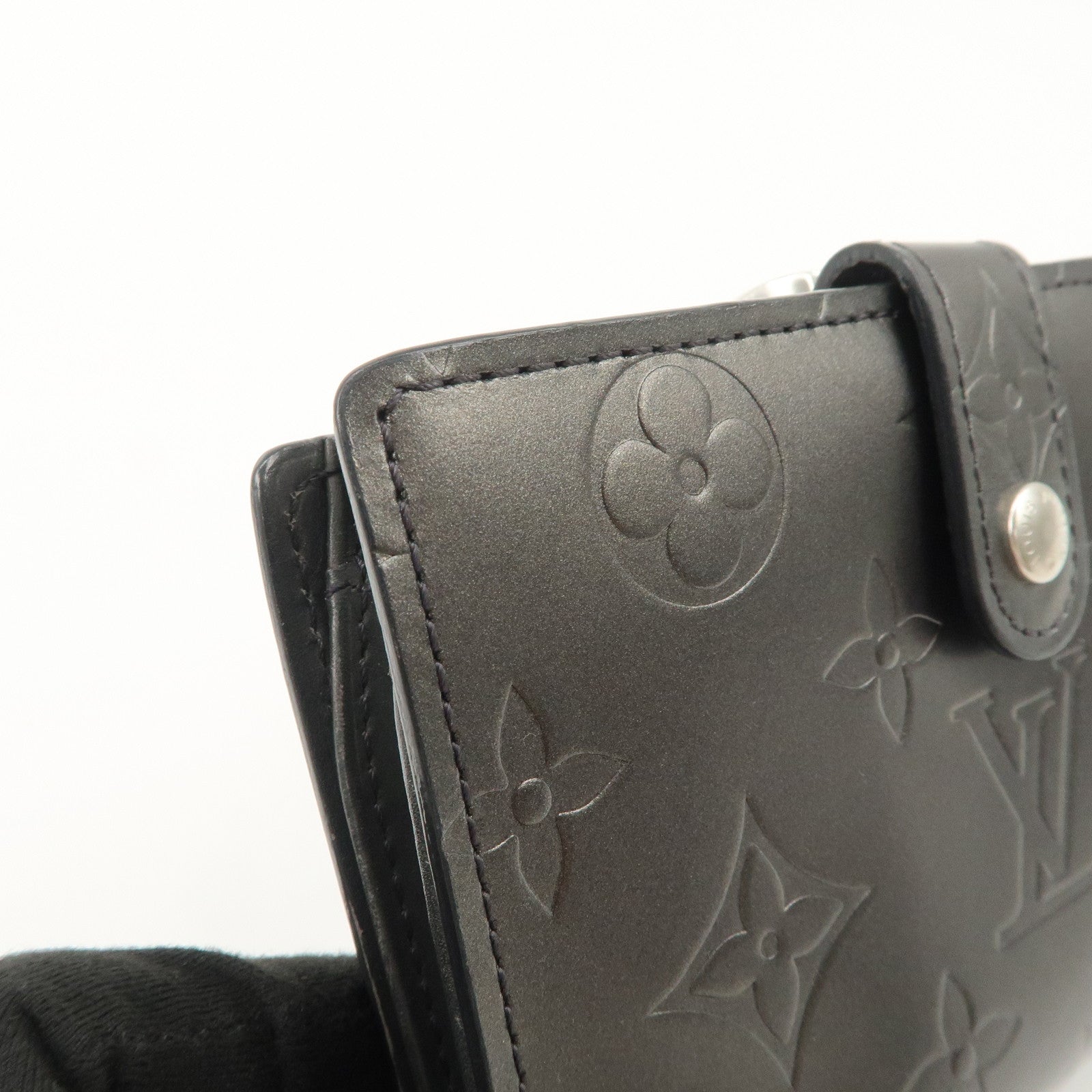 Louis Vuitton Monogram Matte Portefeuille Viennois Noir M65147