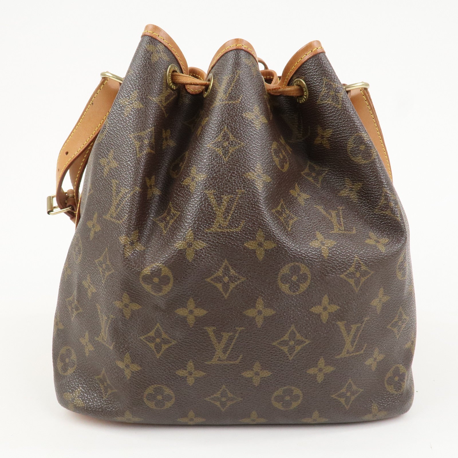 Louis Vuitton Monogram Petit Noe Shoulder Bag Brown M42226