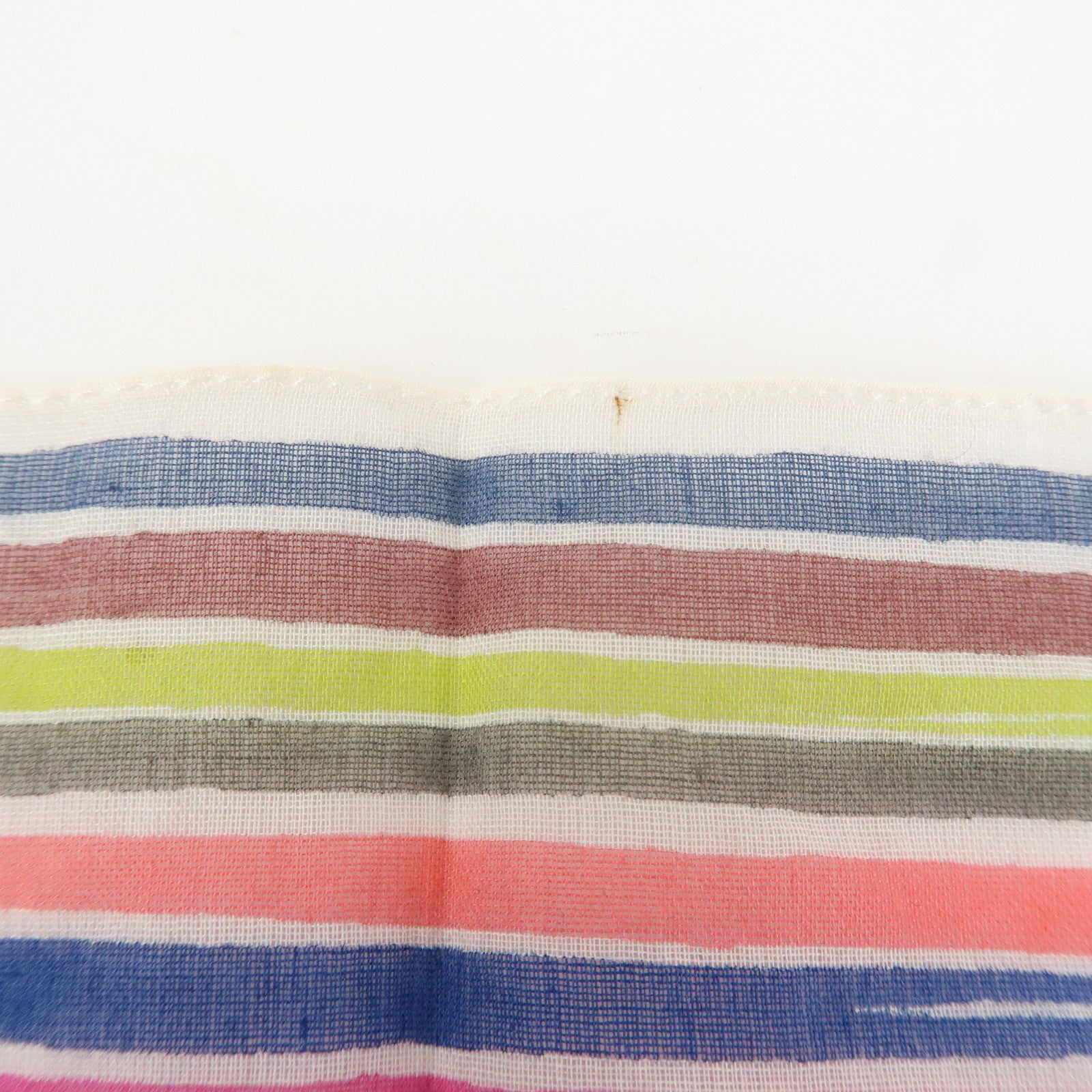 Louis Vuitton Monogram Cotton 100% Scarf Multicolor White Used