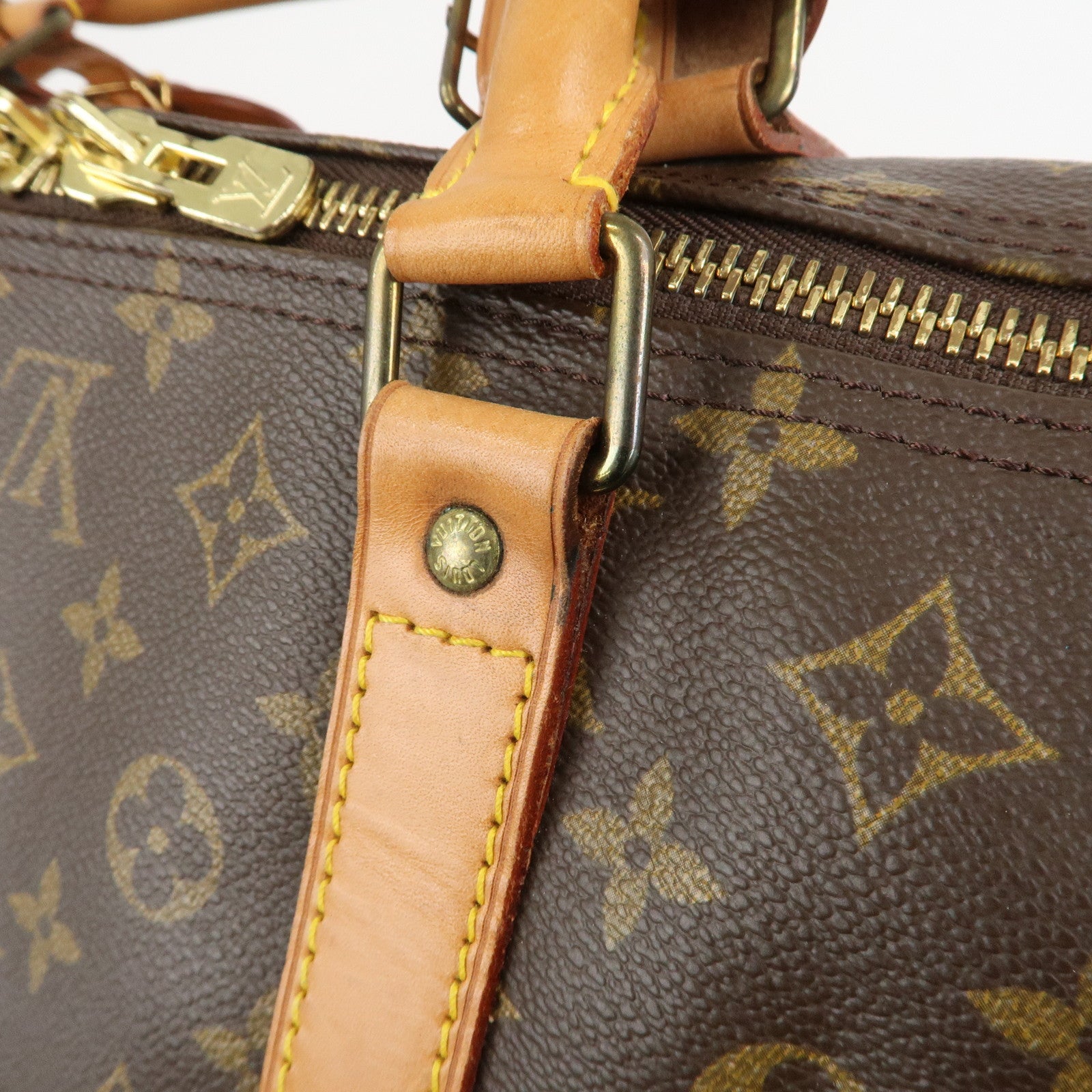 Louis Vuitton Monogram Keep All 60 Boston Bag Brown M41422