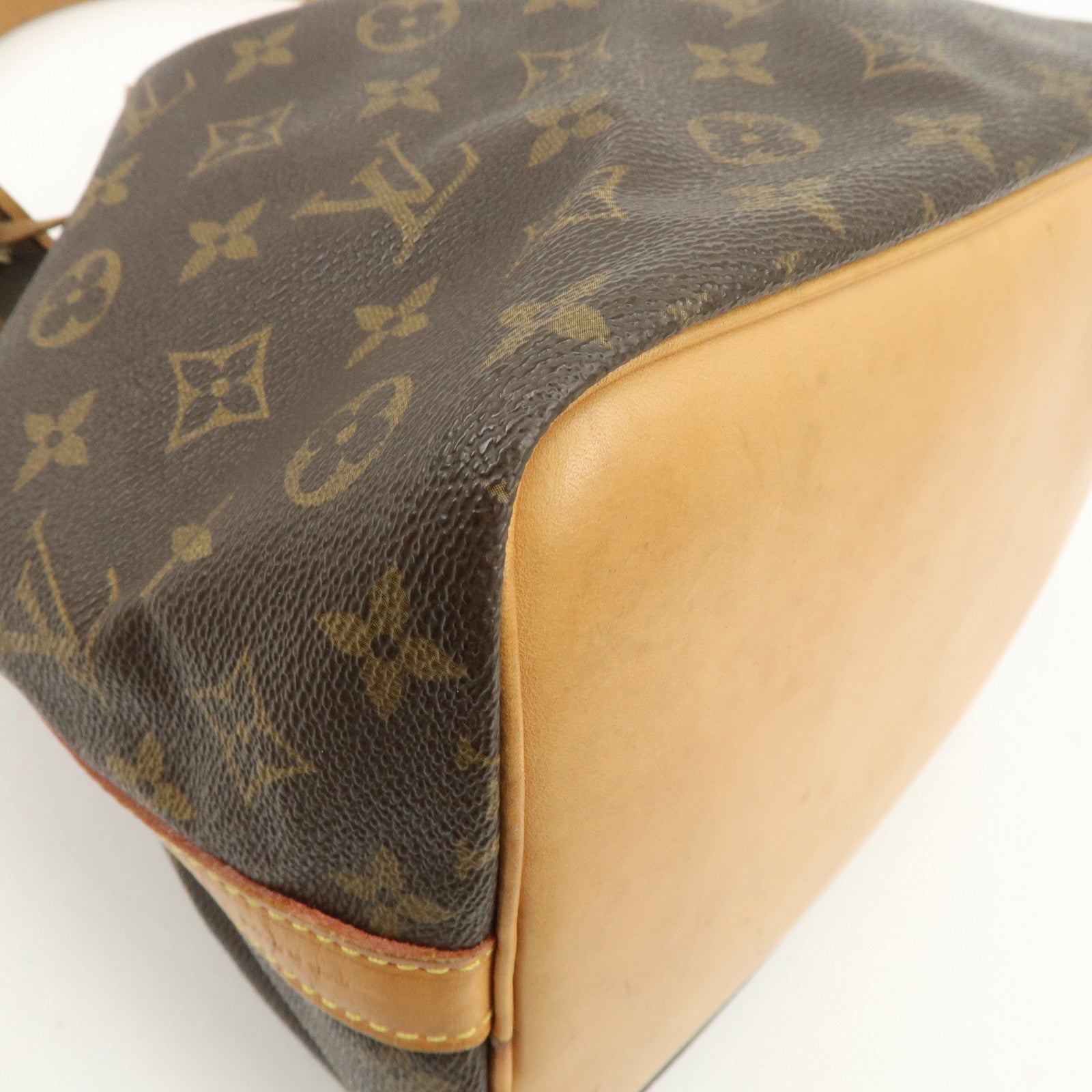 Louis Vuitton Monogram Canvas Petit Noe Shoulder Bag Brown M42226