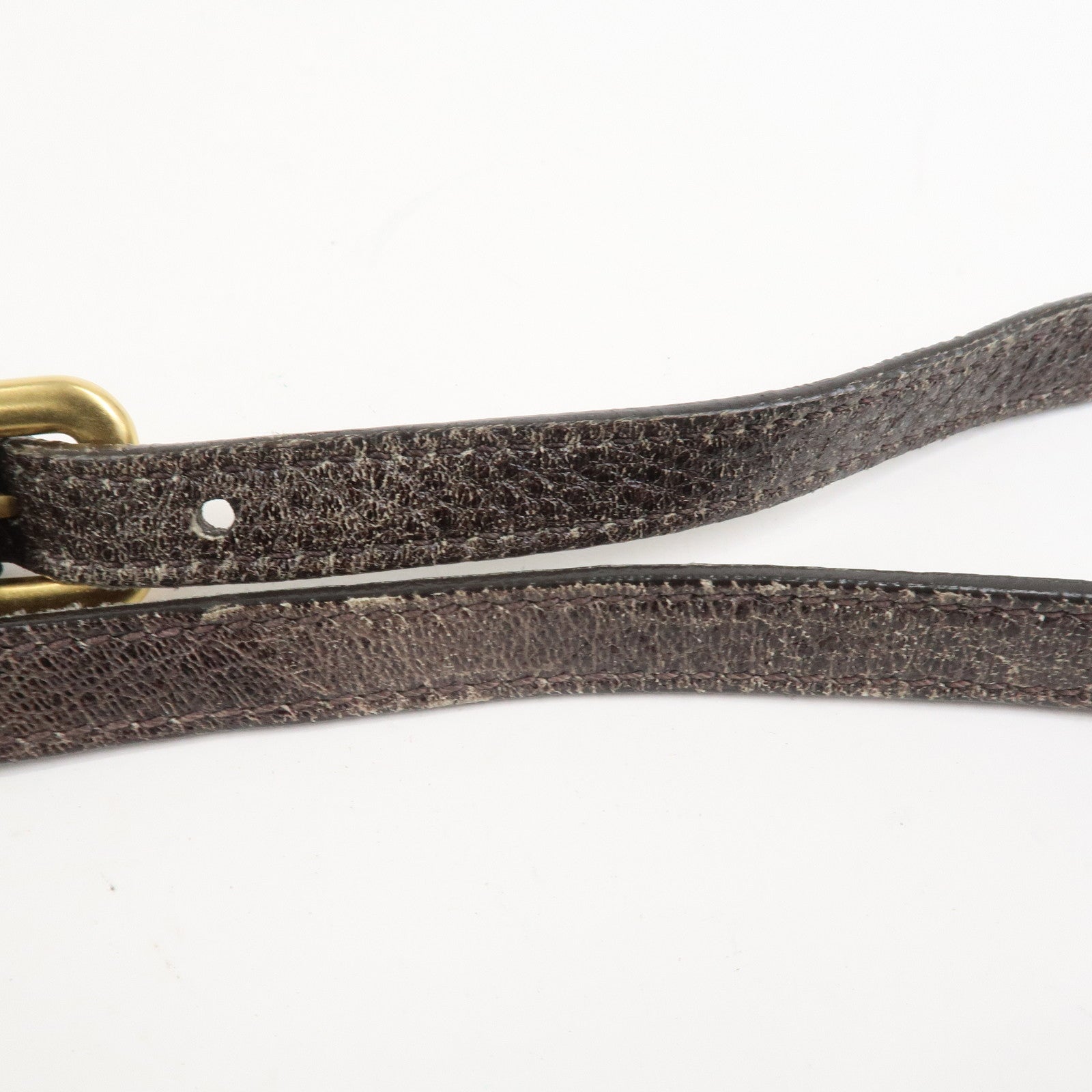 PRADA Leather 2Way Bag Hand Bag Shoulder Bag Brown