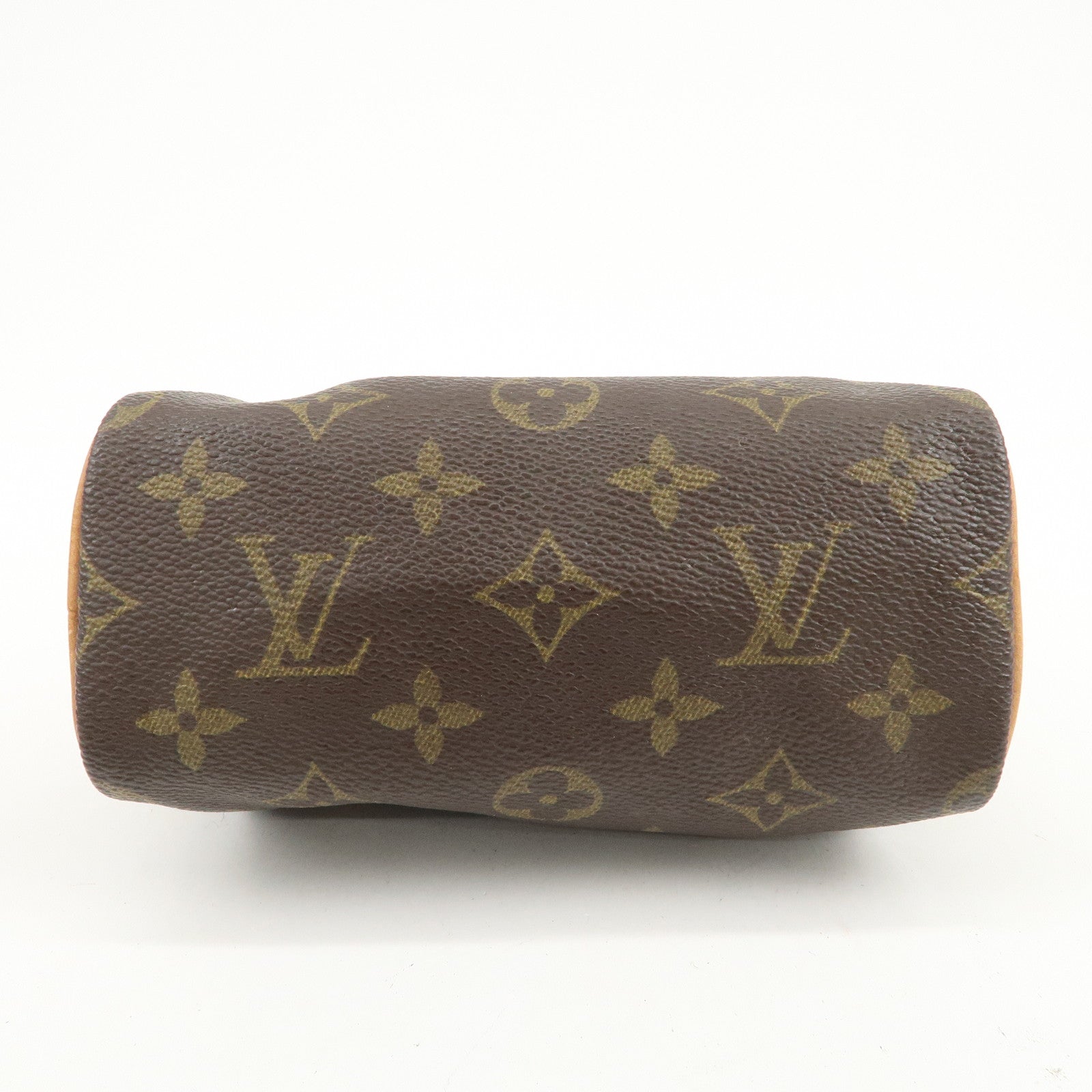 Louis Vuitton Monogram Mini Speedy Hand Bag Boston Bag Brown M41534