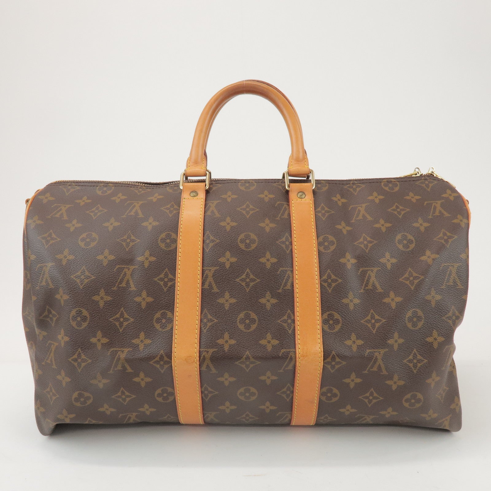 Louis Vuitton Monogram Keep All Bandouliere 45 Boston Bag M41418