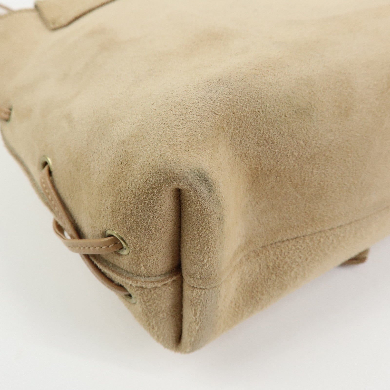 GUCCI Heart Suede Leather Shoulder Bag 95107